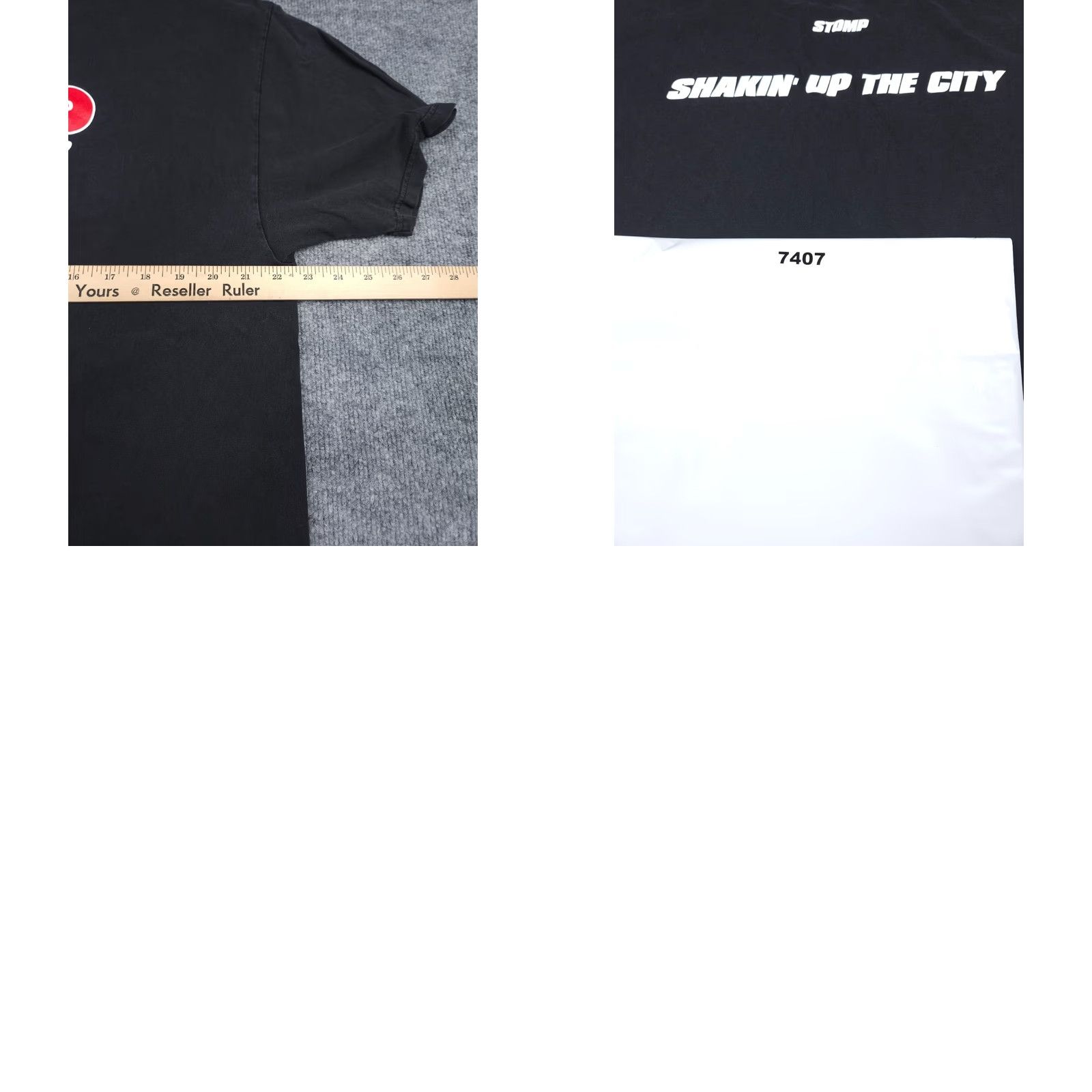 Hanes VINTAGE Hanes Beefy-T T-Shirt Men's XL Black Graphic Spellout Double Sided STOMP San Francisco Graphic Print Size US XL / EU 56 / 4 - 8 Thumbnail