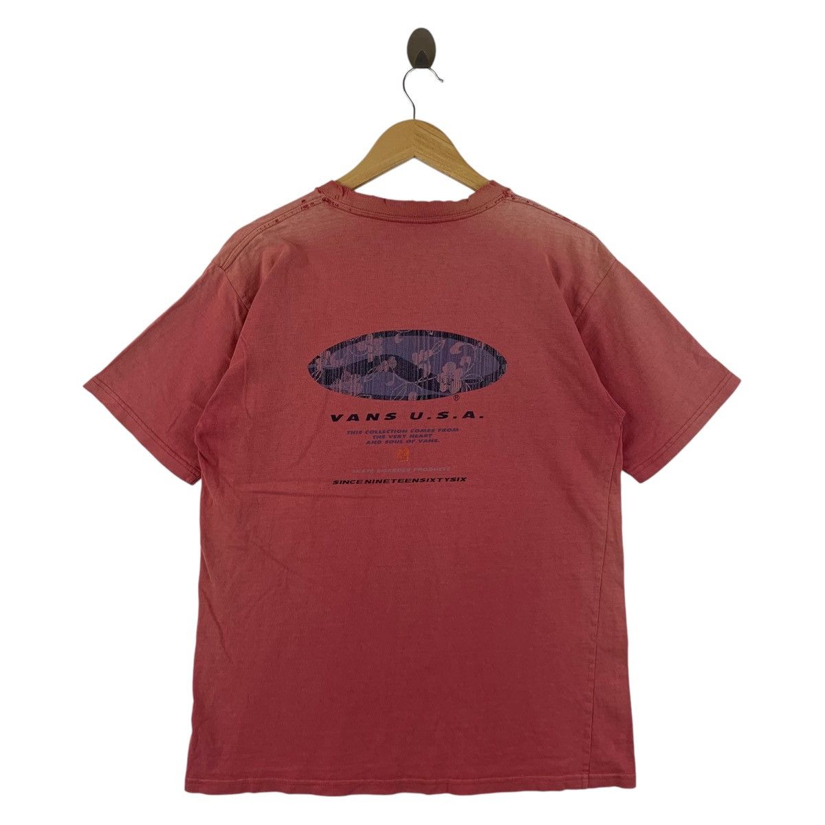 Vintage Distressed VANS Big logo printed tee