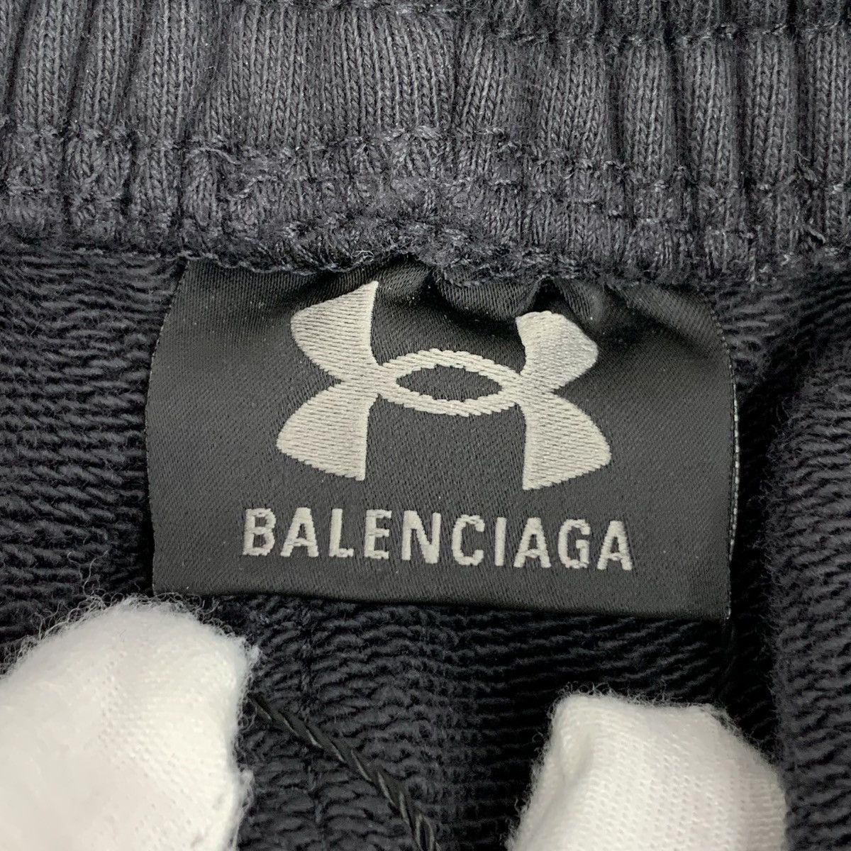 Balenciaga Balenciaga Model Black Logo Print Casual Pants K26WX Size US 32 / EU 48 - 6 Thumbnail