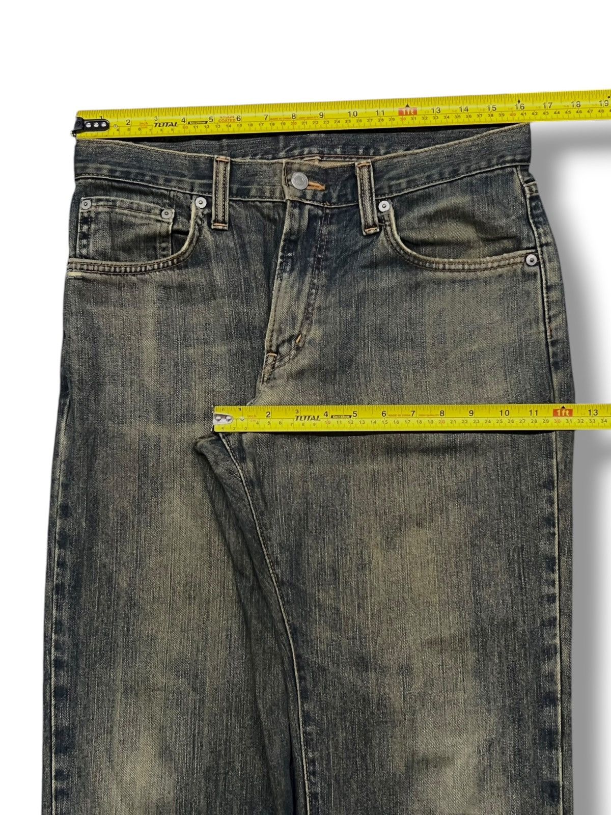 Edwin Vintage Edwin E604R Japan - Faded Mud Wash, Distressed Denim Size US 32 / EU 48 - 17 Thumbnail
