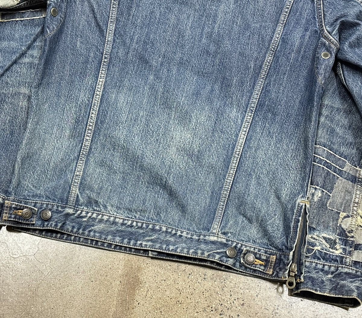 Mastermind Japan Mastermind Japan MMJ 11ss Radiance 13oz Damaged Denim Jacket Size US M / EU 48-50 / 2 - 11 Thumbnail