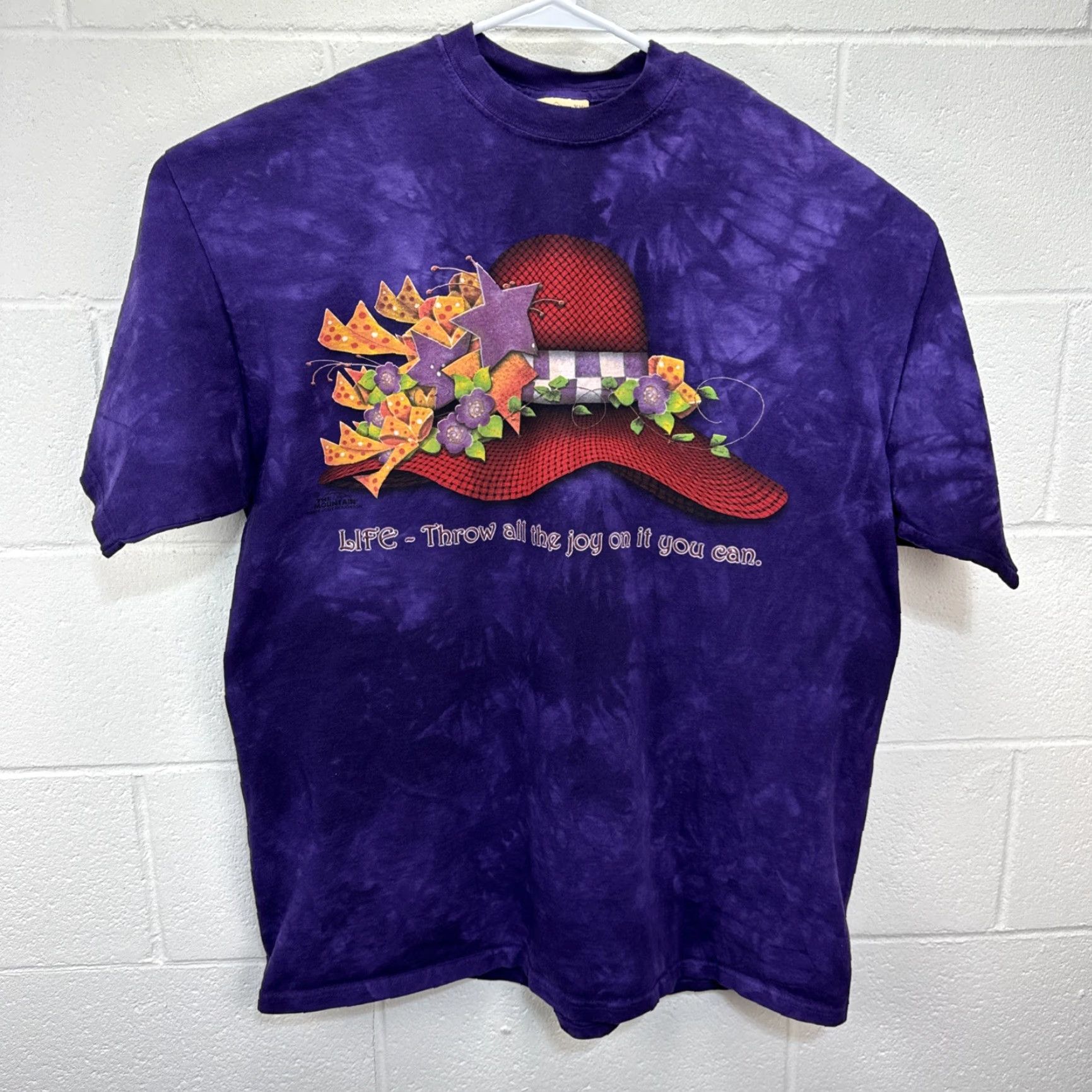 The Mountain VINTAGE The Mountain T-Shirt Purple Tie Dye Logo 2XL Unisex Adults Crew Neck Short Sleeve Graphic Print 90s Art Size US XXL / EU 58 / 5 - 2 Thumbnail