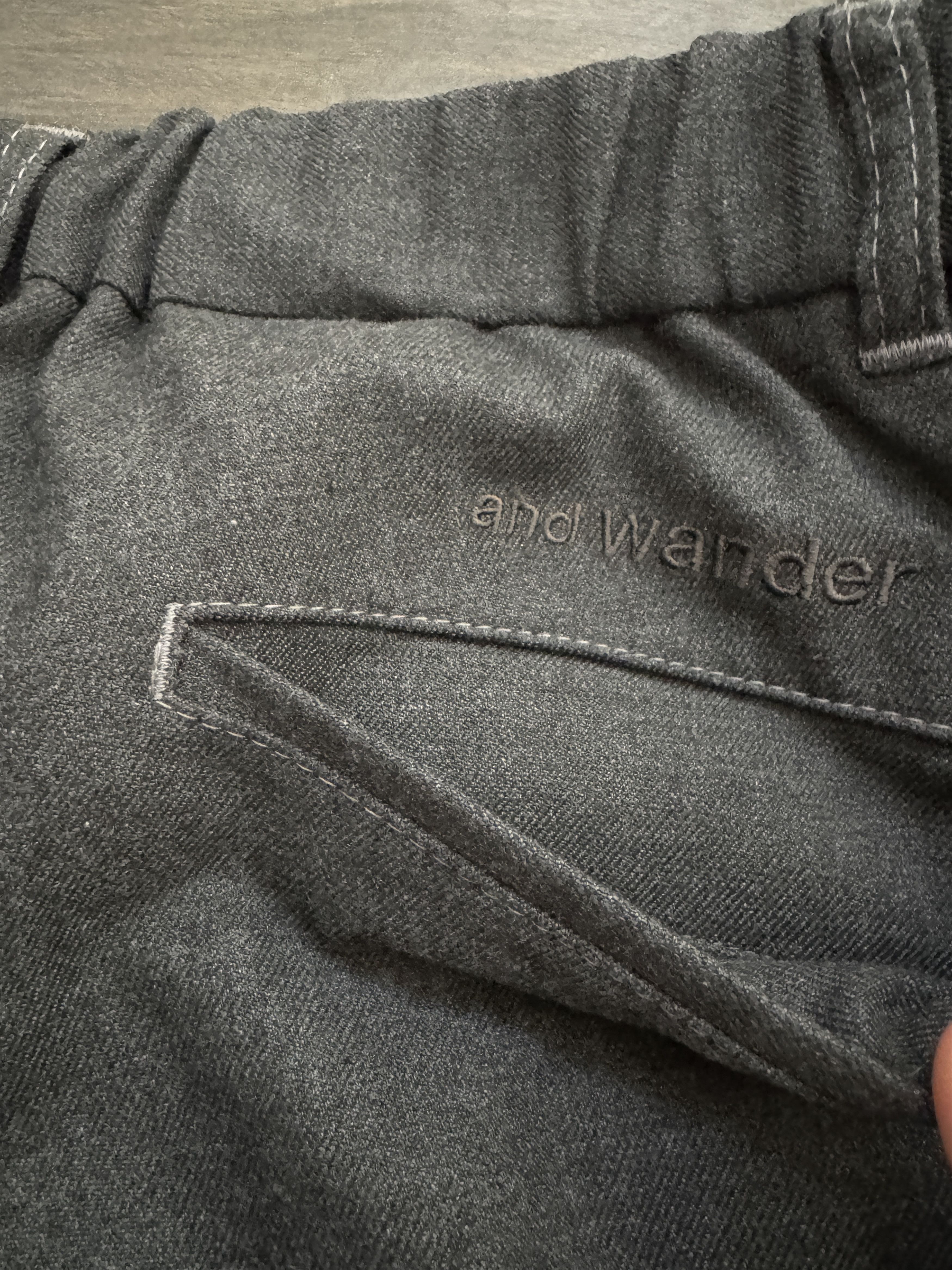 And Wander and wander Serge Tailored Tapered Pants Poly Rayon Gray Size US 32 / EU 48 - 7 Thumbnail
