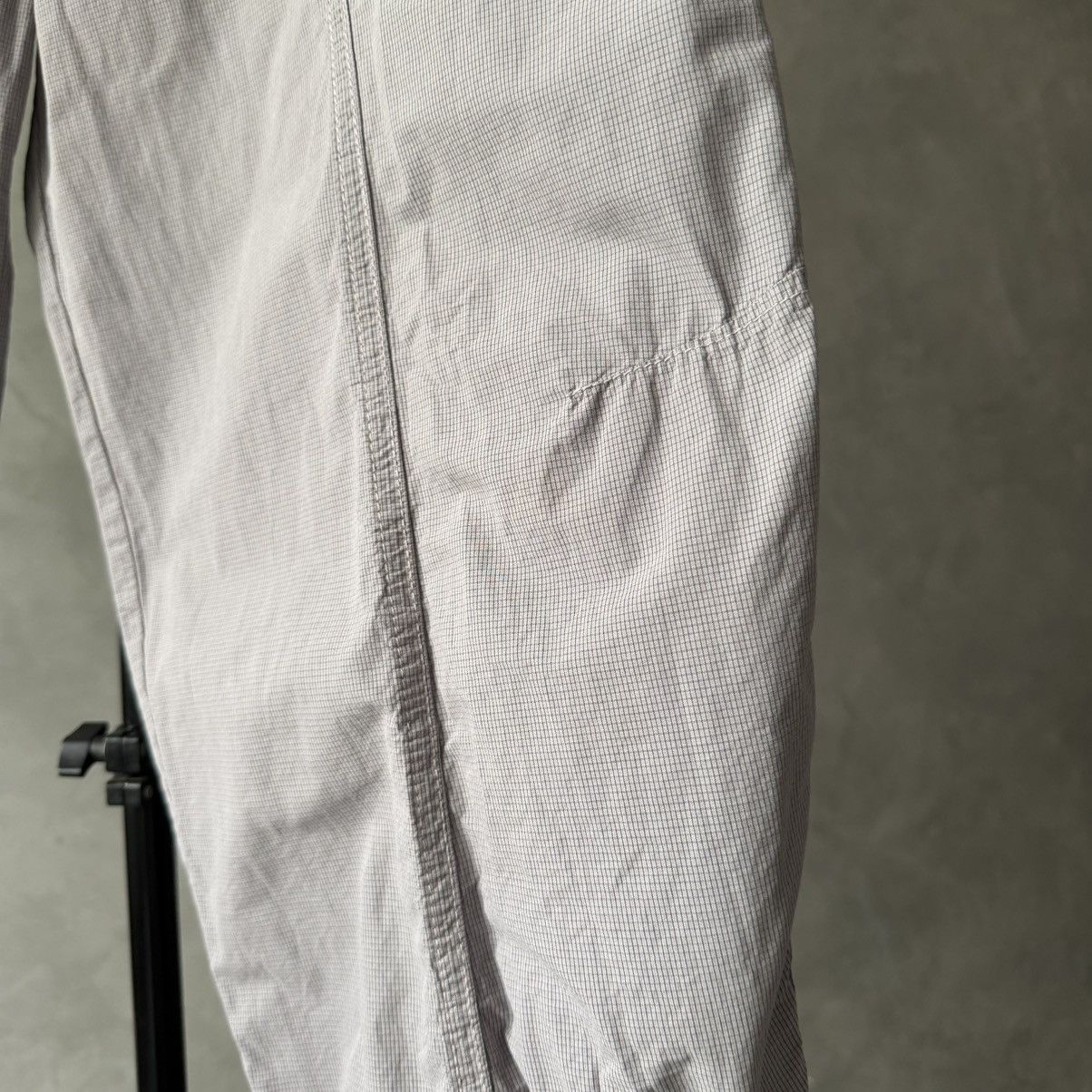 OSKA OSKA Wide Barrel Leg Balloon Trousers Checkered Grey Size 34" / US 12 / IT 48 - 7 Thumbnail