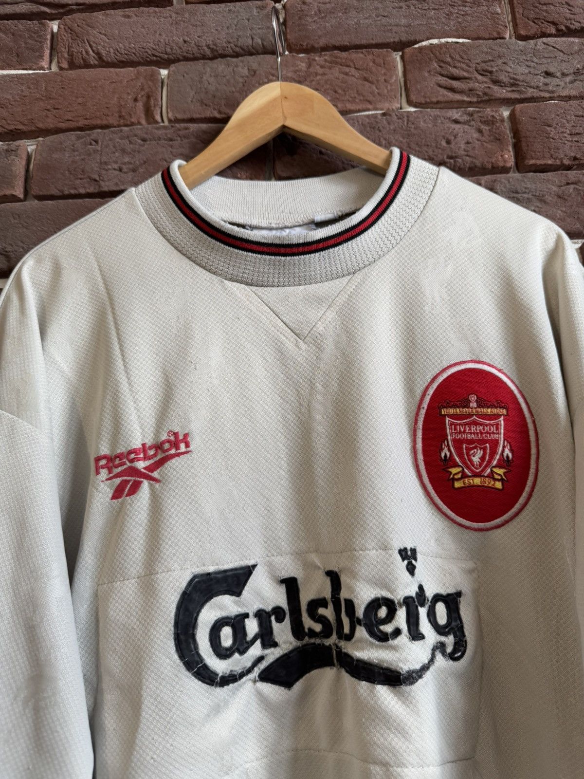 Umbro Rare Vintage 90s Umbro Liverpool Premier Grey Jersey Soccer Size US XXL / EU 58 / 5 - 3 Thumbnail