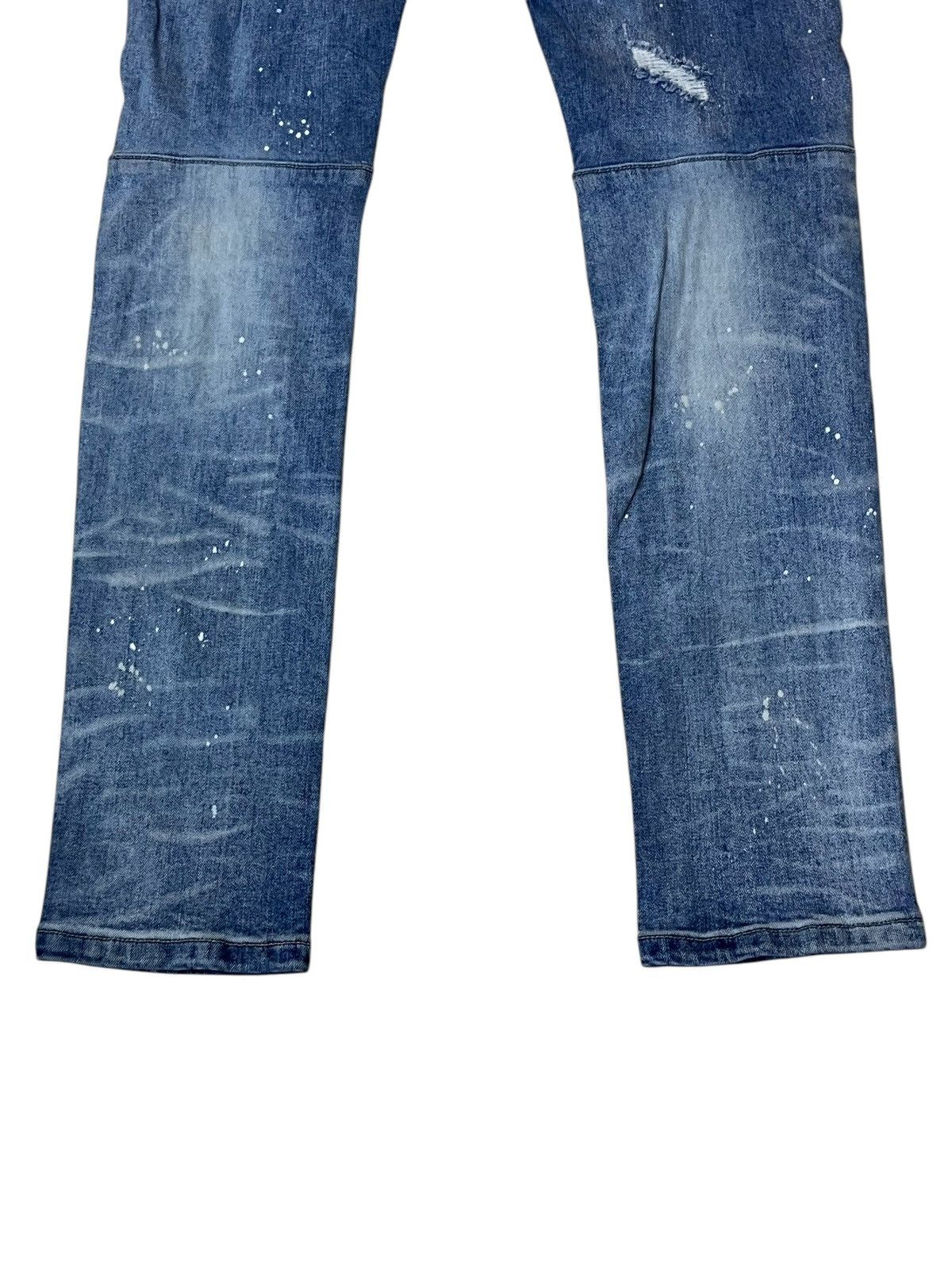 Japanese Brand SICK🔥SMOKE RISE DISTRESSED WITH STUDDED/SPIKE STYLE JEANS Size US 33 - 7 Thumbnail