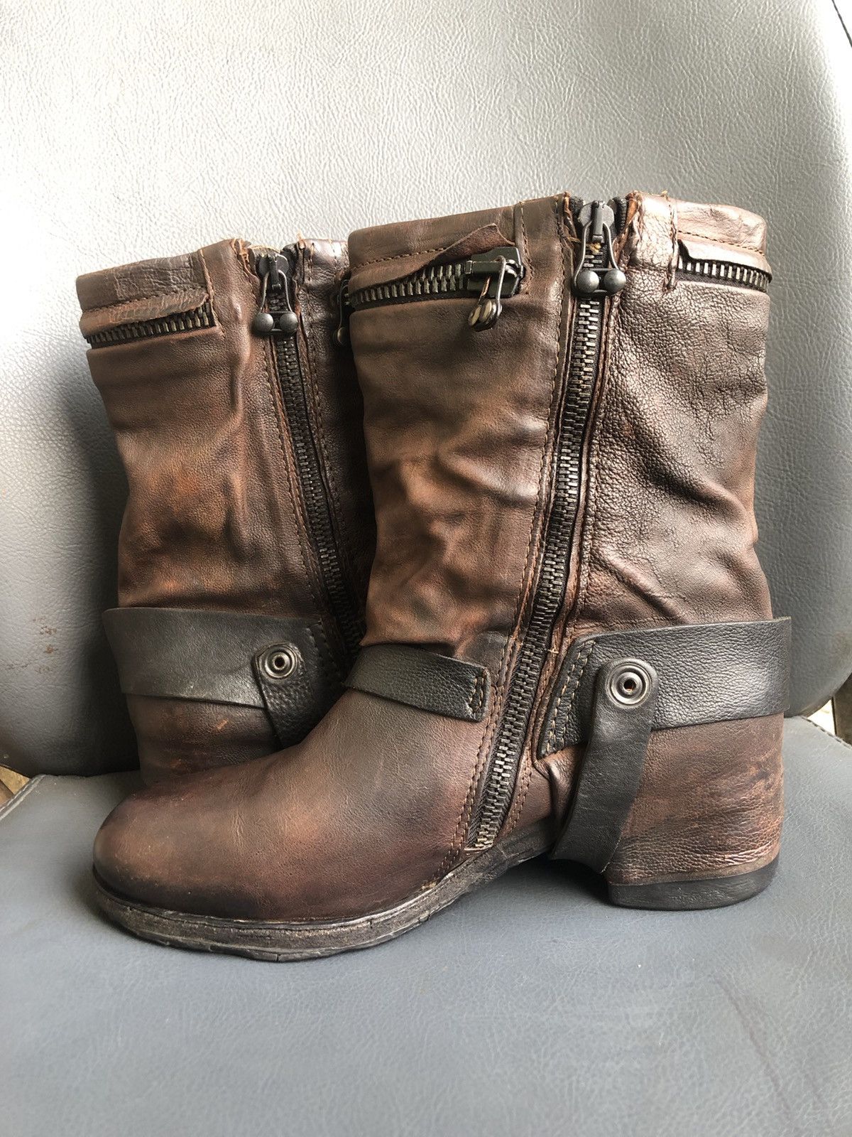 A.S.98 A.S 98 Brown Calfskin Leather Women’s Boots Size 37 Size US 7 / IT 37 - 6 Thumbnail