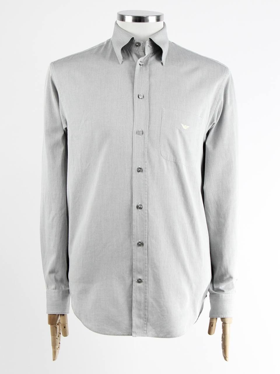 Emporio Armani EMPORIO ARMANI Cotton shirt with logo Size US L / EU 52-54 / 3 - 1 Thumbnail