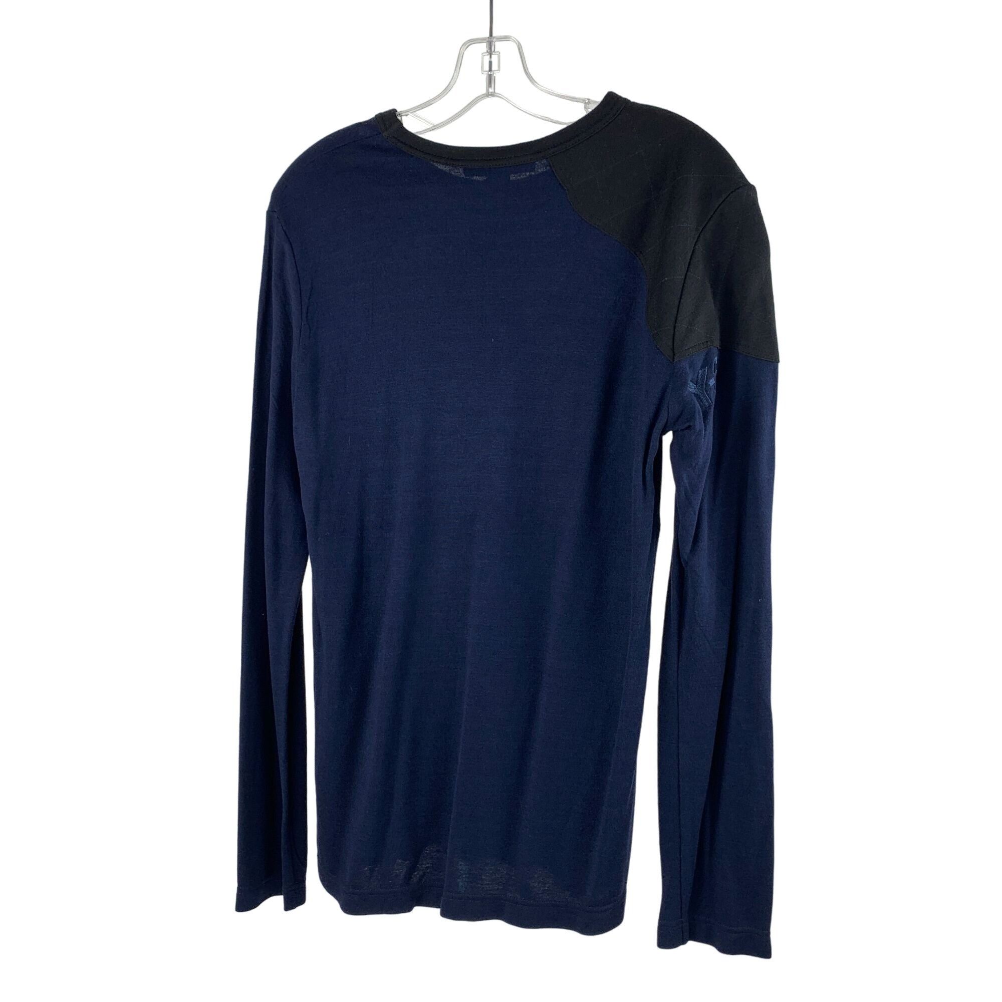 Adidas × Y-3 Y-3 Yohji Yamamoto Mens Navy & Black Crewneck Shirt Shoulder Size US S / EU 44-46 / 1 - 8 Thumbnail
