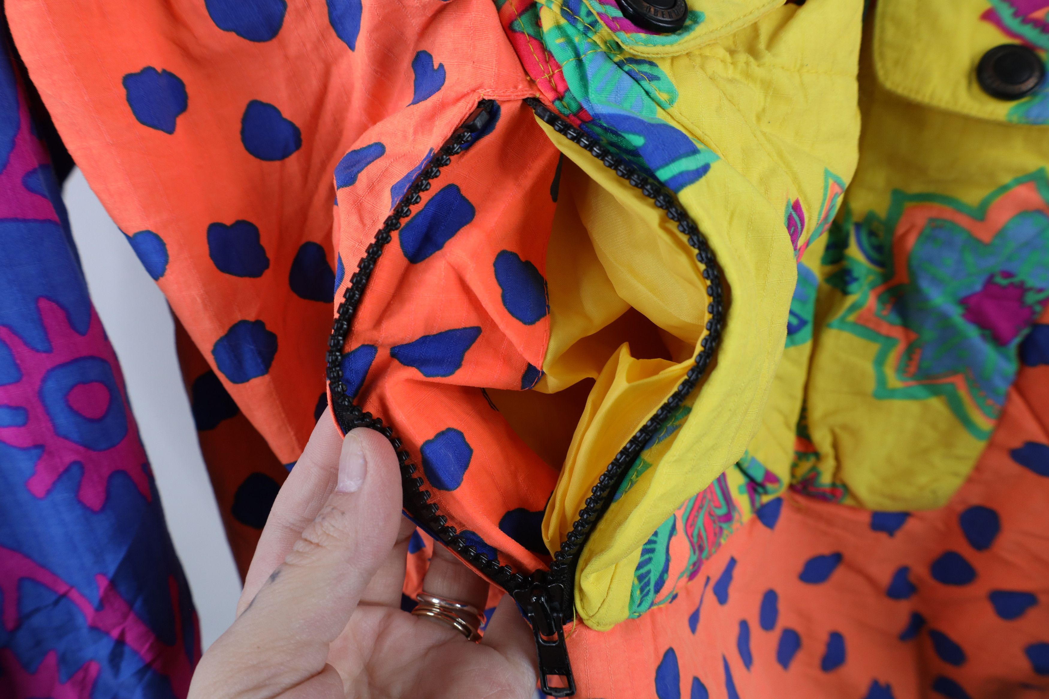 Vintage Vintage 90s Streetwear Flower Packable Hooded Anorak Jacket Size S / US 4 / IT 40 - 6 Thumbnail