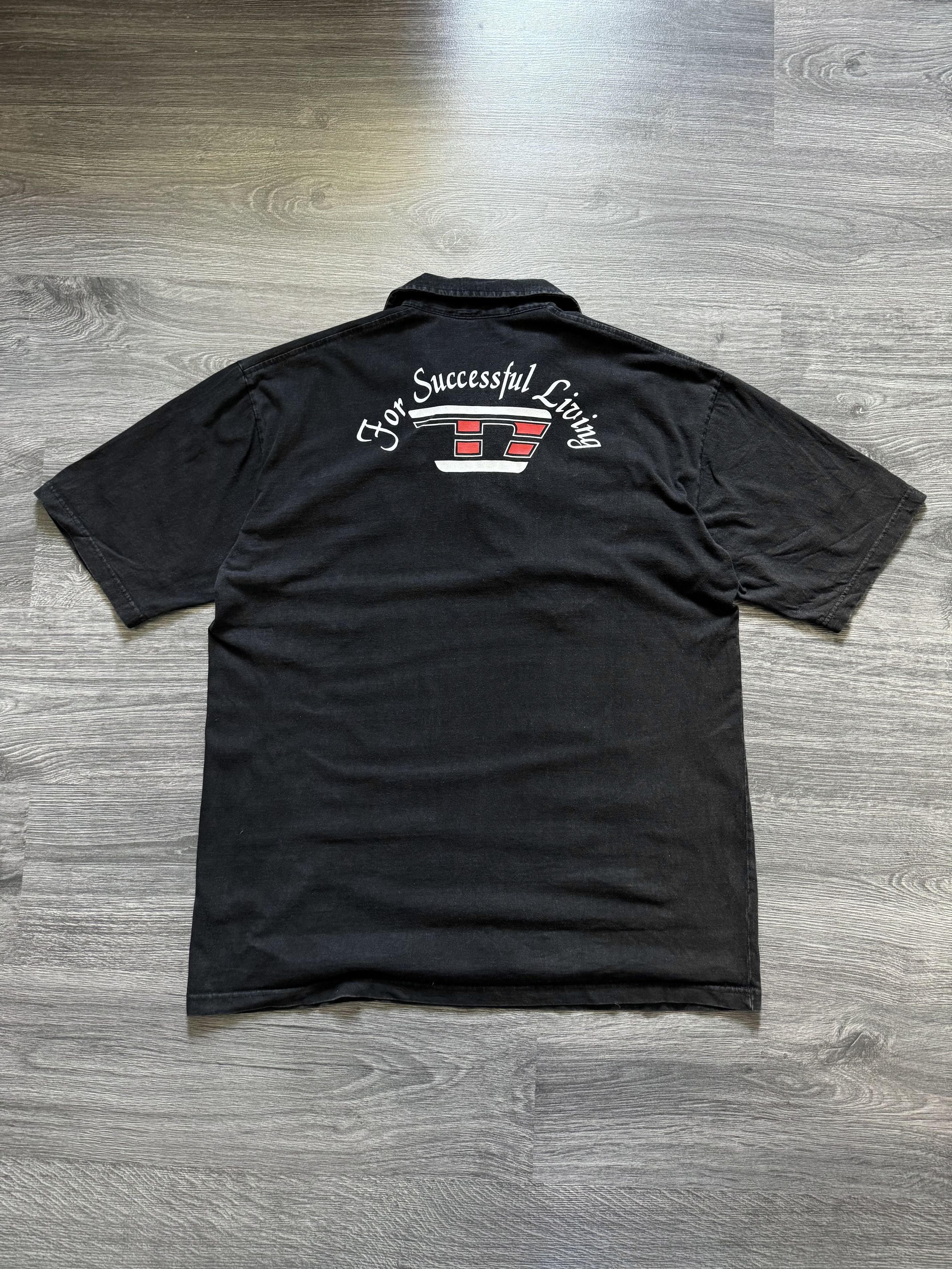 Diesel Vintage Diesel Polo shirt y2k cyber opium washed black Size US XXL / EU 58 / 5 - 2 Thumbnail