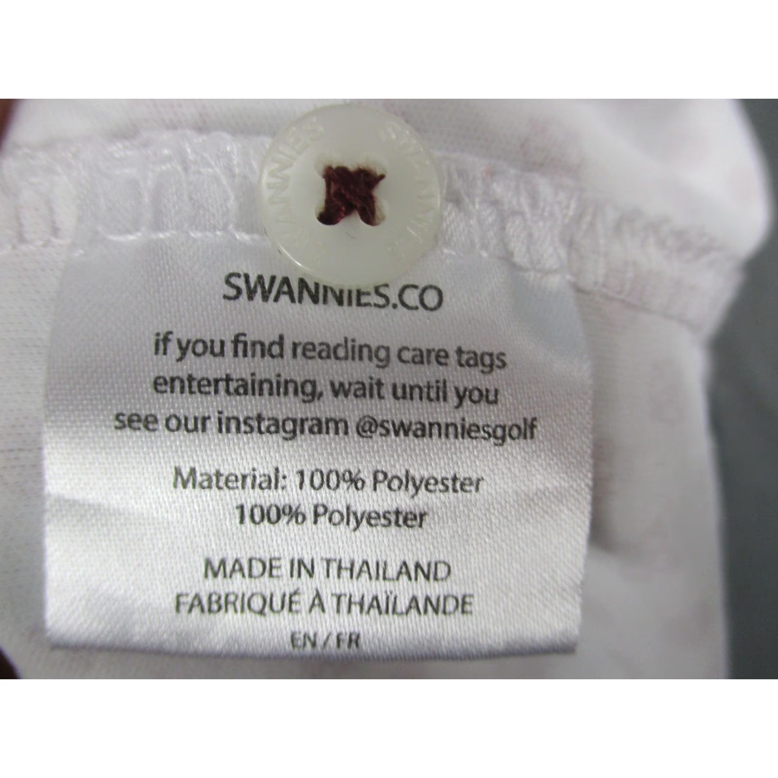 Vintage Swannies Polo Shirt Mens 3XL White Red Performance Polyester Golf Short Sleeve Geometric Size US XXL / EU 58 / 5 - 7 Thumbnail