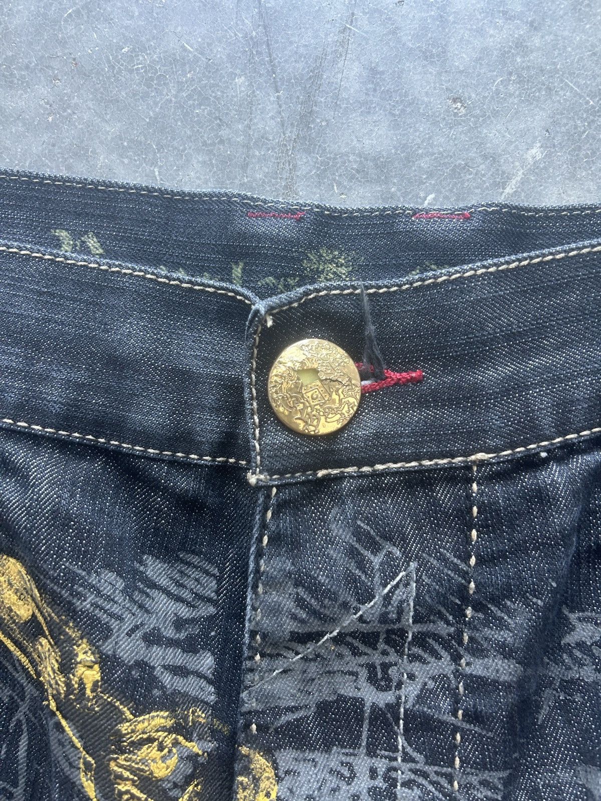 JNCO Crazy Cyber Y2K Royal Army Baggy Jeans Size US 40 / EU 56 - 5 Thumbnail