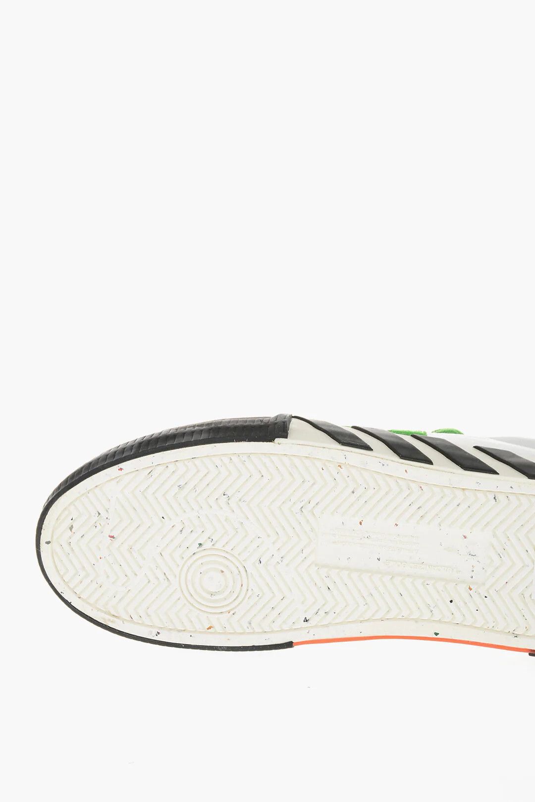 Off-White og1mm0426 Low-Top Cotton & Suede Sneakers in White & Green Size US 13 / EU 46 - 5 Thumbnail