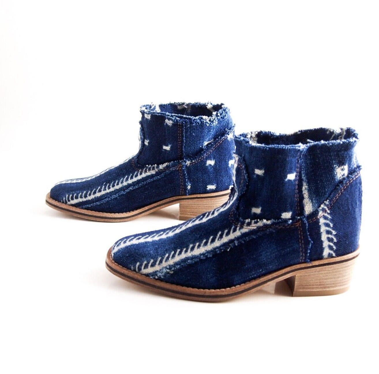 forte_forte Forte_Forte Denim Boots Blue Unlined Size US 7 EU 37 Size US 7 / IT 37 - 2 Thumbnail