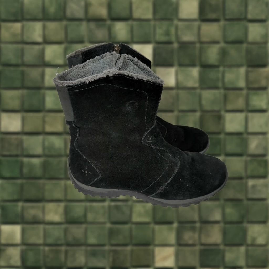 SOREL Sorel Boots Womens 8.5 Black Suede Side Zip NL1480-010 Winter Shearling Mid-Calf Waterproof Thinsulate Comfort Cushioned Pattern: Solid Size US 9 / IT 39 - 1 Thumbnail