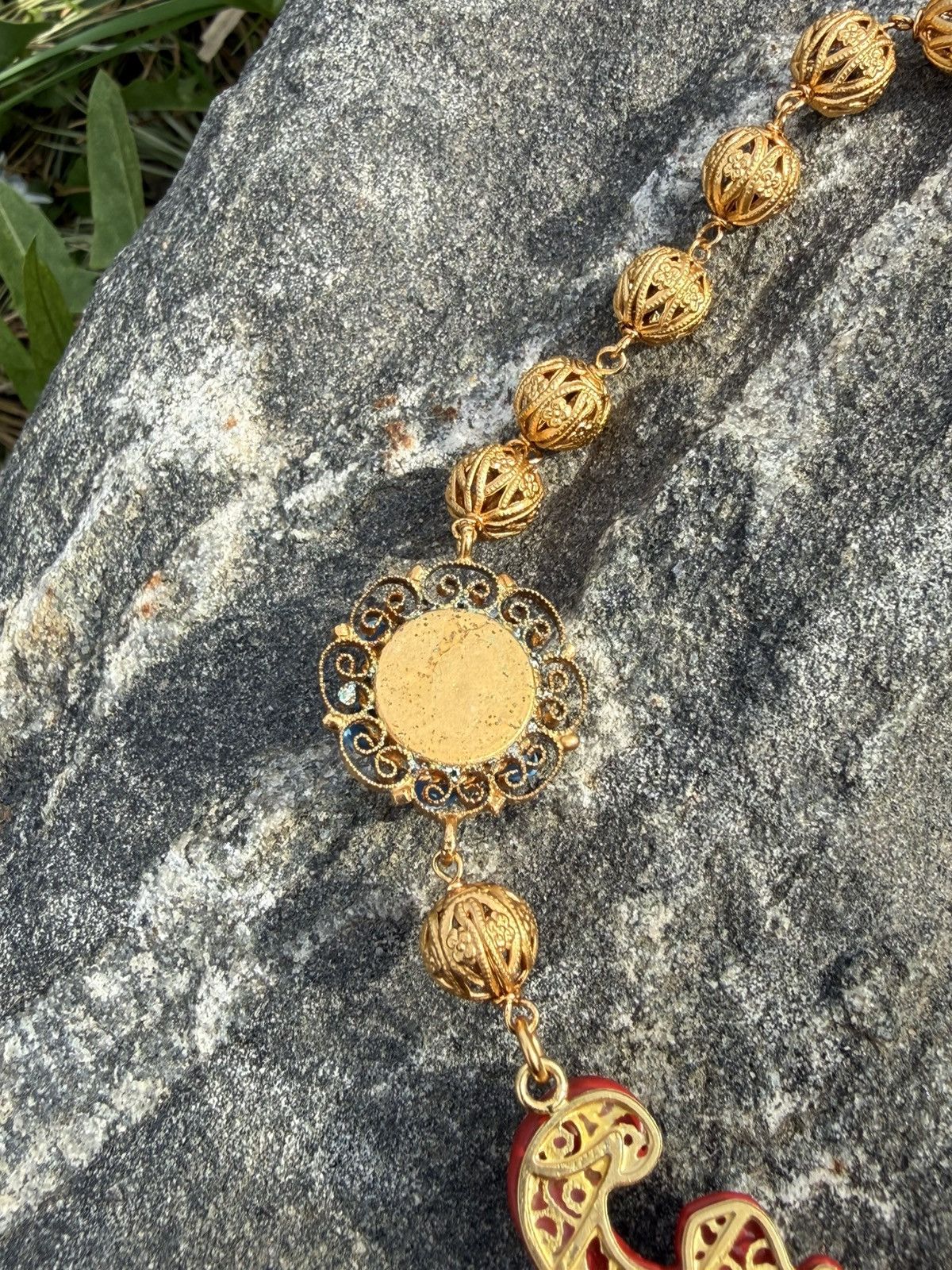 Dolce & Gabbana Dolce & Gabbana Taormina Embellished Pendant Necklace Size ONE SIZE - 13 Thumbnail