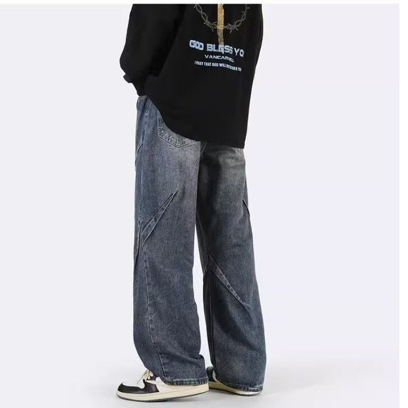 Japanese Brand × Jean Retro loose straight leg wide leg jeans Size US 32 / EU 48 - 2 Thumbnail