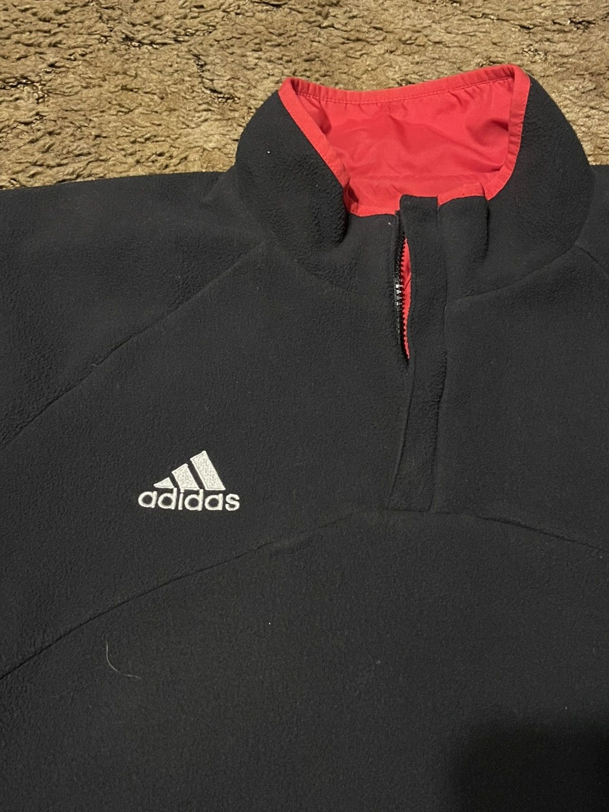 Adidas Adidas Liechtenstein Reversible Sportswear Jacket Red XLarge Size US XL / EU 56 / 4 - 5 Thumbnail