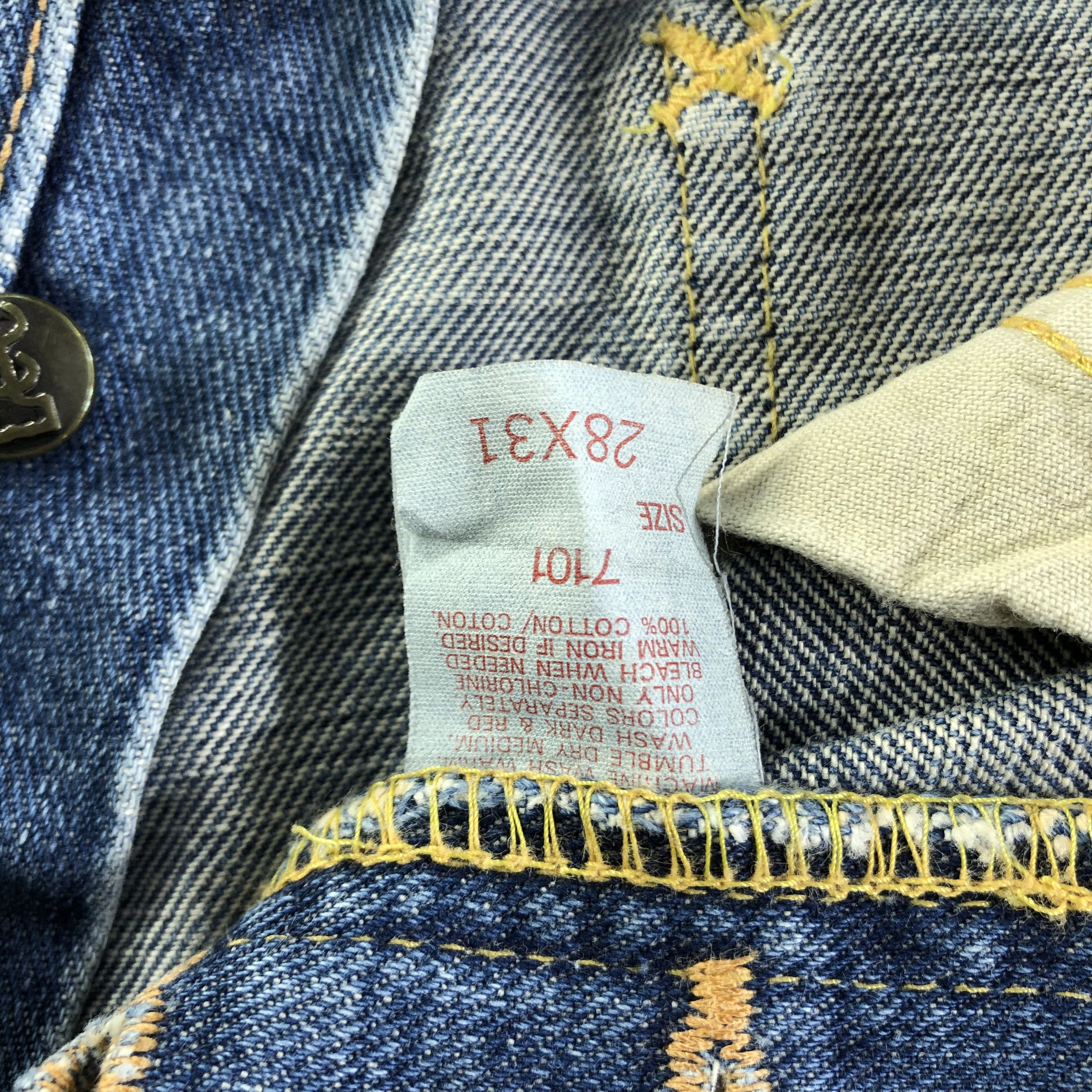 Edwin × Vintage Vintage 90s High Waist Miss Lee Selvedge Jeans-JM3605 Size 27" / US 4 / IT 40 - 8 Thumbnail