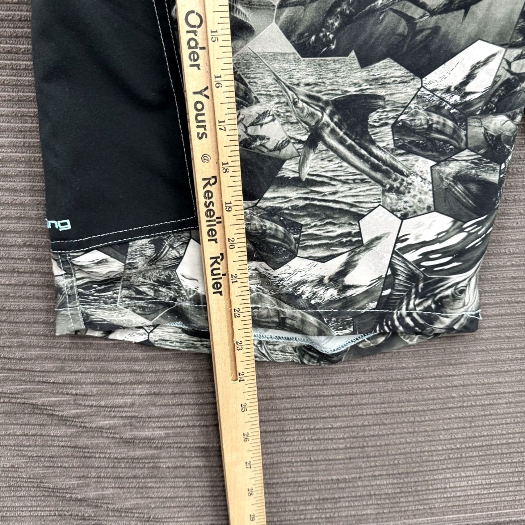 Vintage Huk Board Shorts Men 38 Gray Polyester Drawstring Beach Outdoor Lifeguard Surfing Limited Size ONE SIZE - 6 Thumbnail