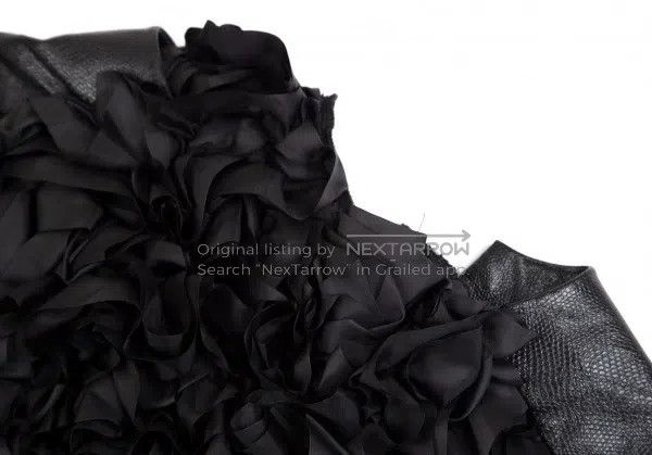 Comme des Garcons Comme des Garcons Black Retro Floral Leather Dress Size S / US 4 / IT 40 - 5 Thumbnail