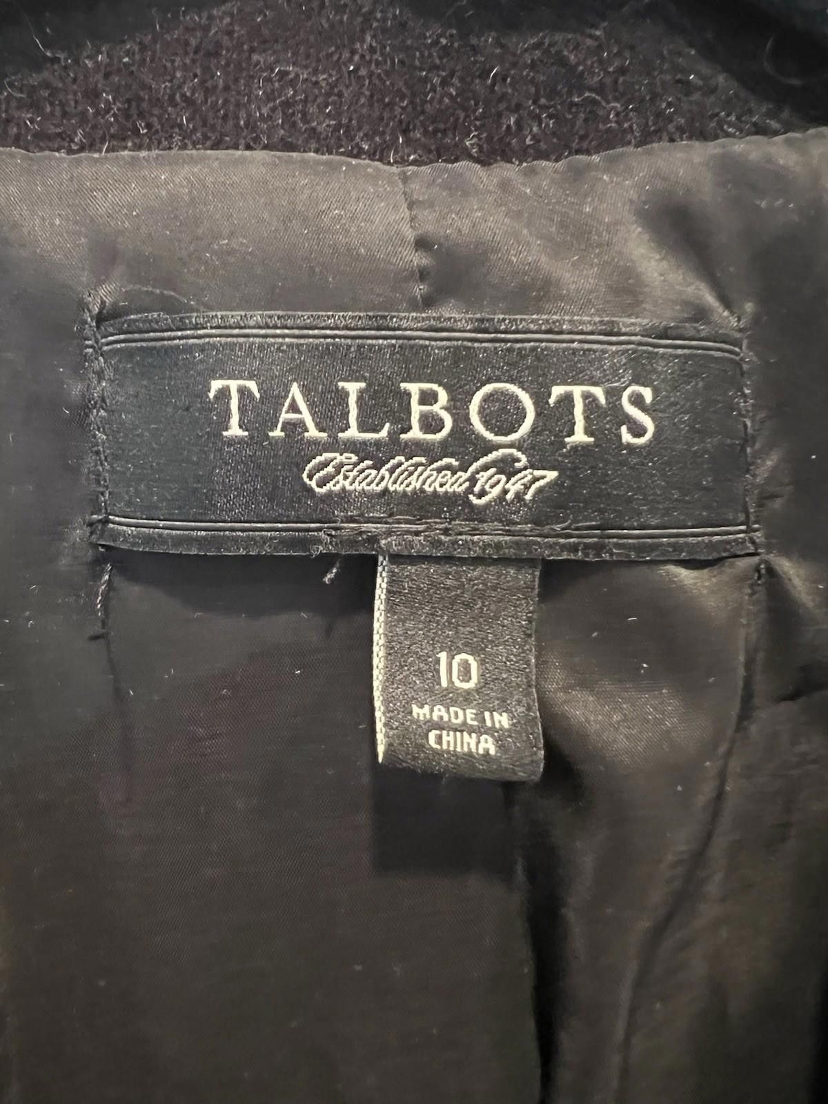 Other Talbots Black Velvet Blazer Womens Size 10 Classic Jacket Size L / US 10 / IT 46 - 3 Thumbnail