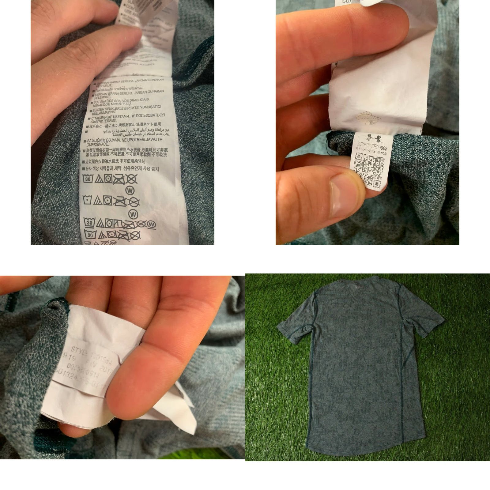 Under Armour UNDER ARMOUR HEATGEAR MENS T-Shirt Jersey S Gray and Green CrossFit 2017 Season Short Sleeve Size US S / EU 44-46 / 1 - 8 Thumbnail