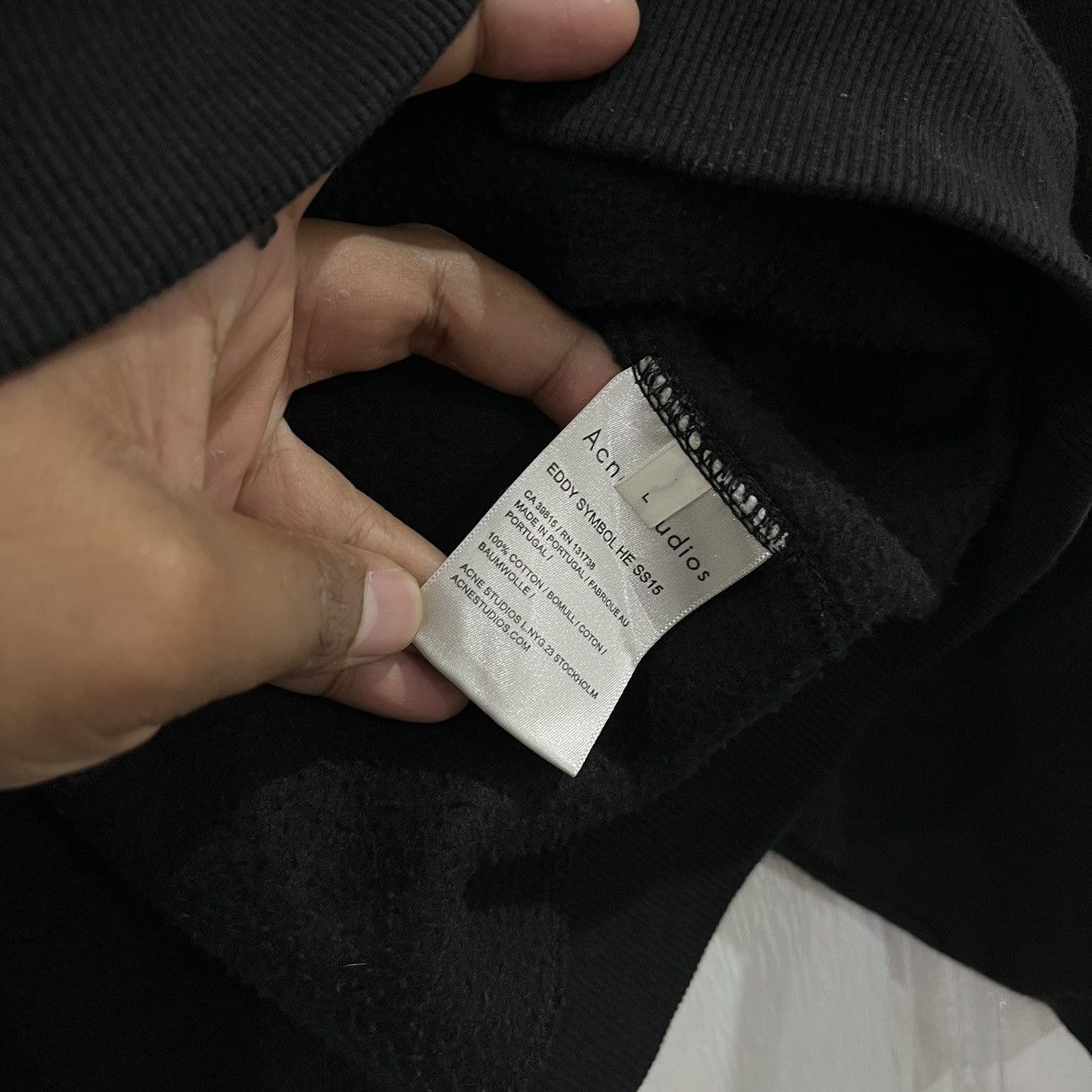 Acne Studios Acne Studios Eddy Symbol HE SS15 face black sweatshirts Size US L / EU 52-54 / 3 - 5 Thumbnail