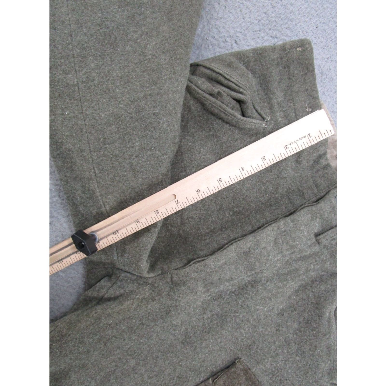 Vintage VINTAGE Military Wool Cargo Pants 1940 WW2 Men's Trousers Khaki Green 28x29 Casual Workwear Brown 28 Mens Wool Cargo Pants Green Army 1940s Size US 28 / EU 44 - 5 Thumbnail