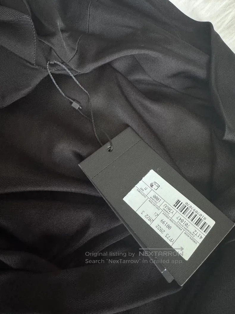 Saint Laurent Paris Saint Laurent Paris Ladies Black Shiny Knit Pleated Collar Size M / US 6-8 / IT 42-44 - 3 Thumbnail