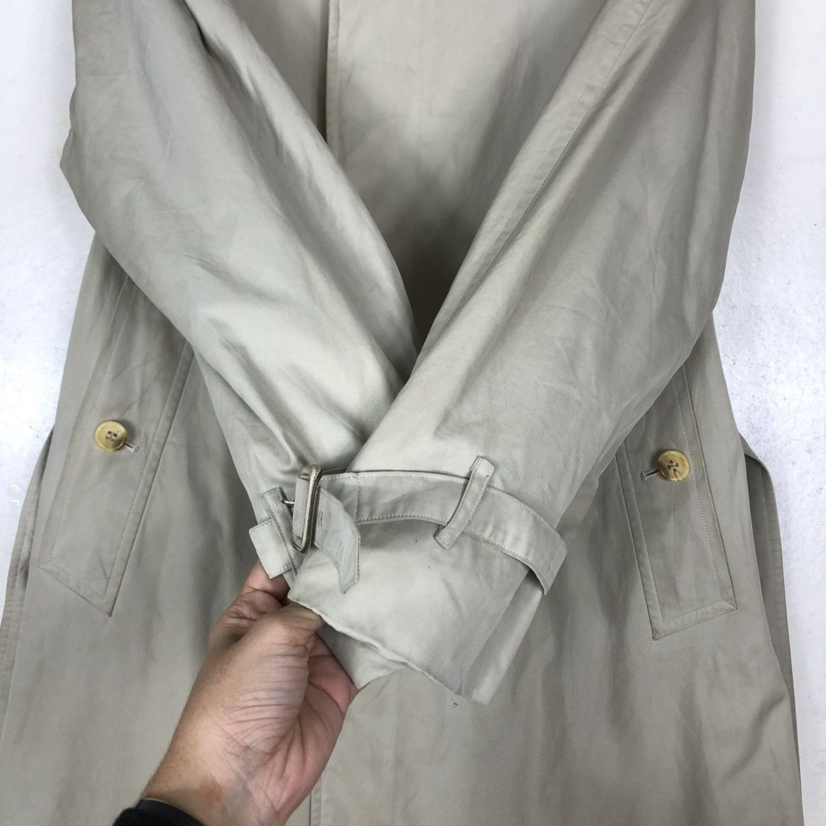 Burberry 🔥Vintage Trench Coats Burberrys Nova Check Lining Size US M / EU 48-50 / 2 - 16 Thumbnail