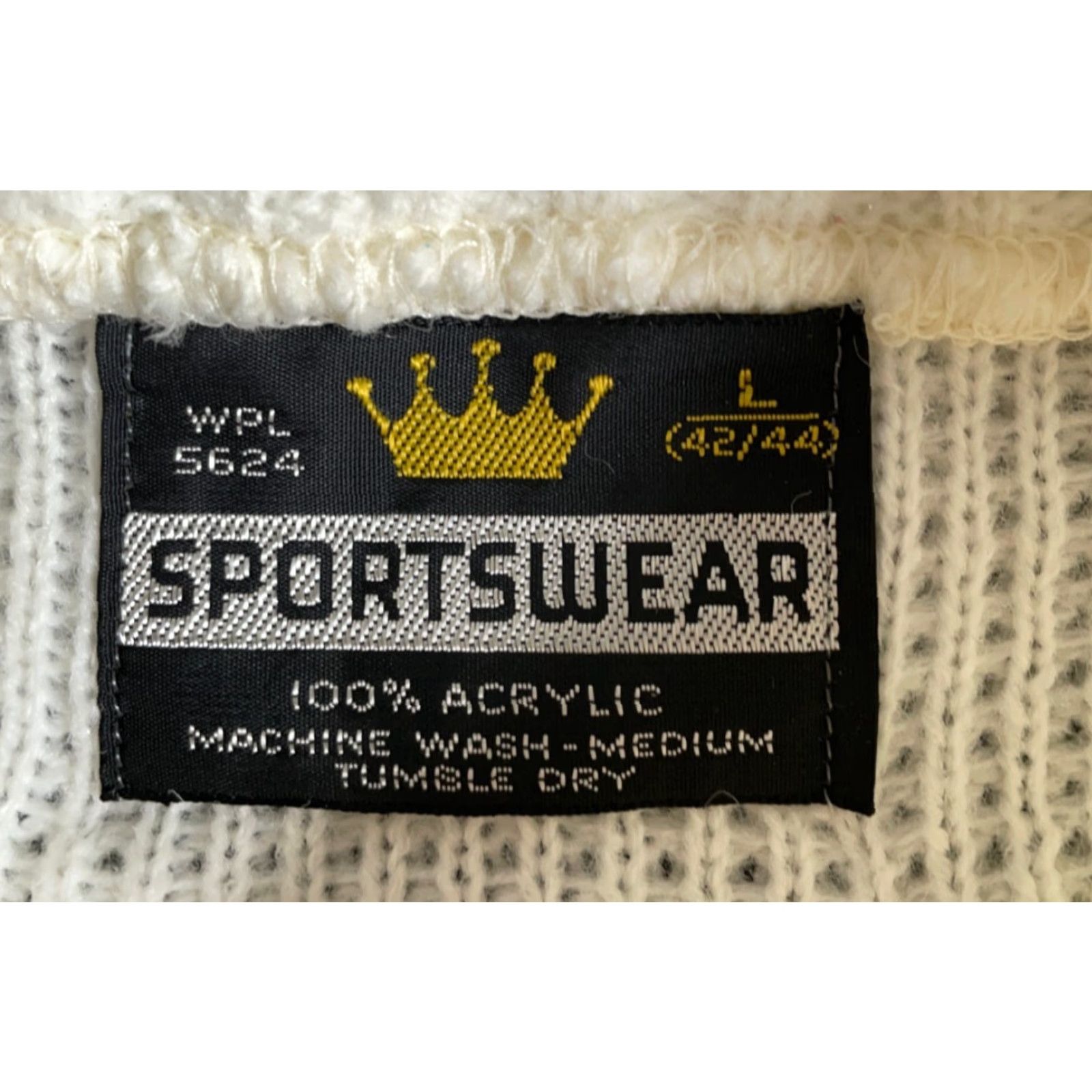 Vintage VINTAGE Sportswear Sweater Mens Large Brown Ivory Fair Isle Geometric Knit Crew Neck 70s Ski Pullover Size US L / EU 52-54 / 3 - 3 Thumbnail