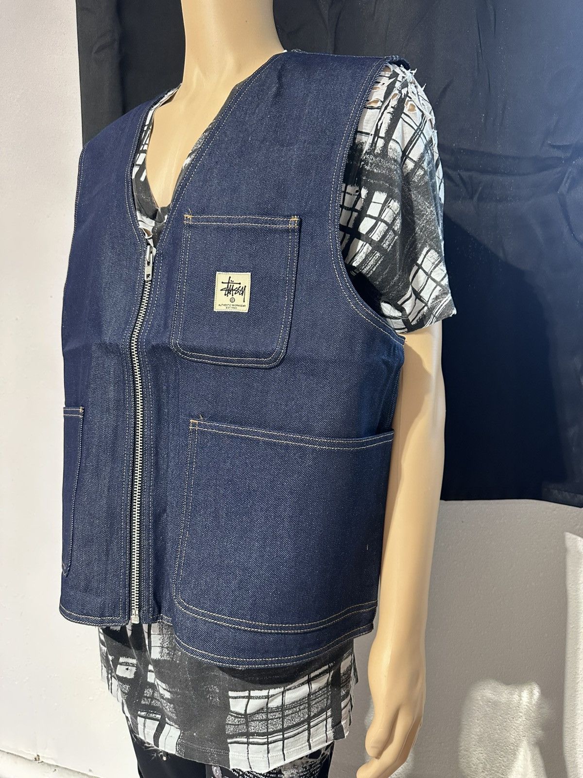 Stussy STUSSY PHOTO JACQUARD VEST | Grailed