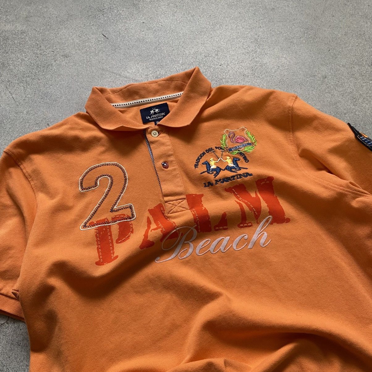 La Martina Y2K Vintage La Martina Polo Shirt Size US XL / EU 56 / 4 - 3 Thumbnail