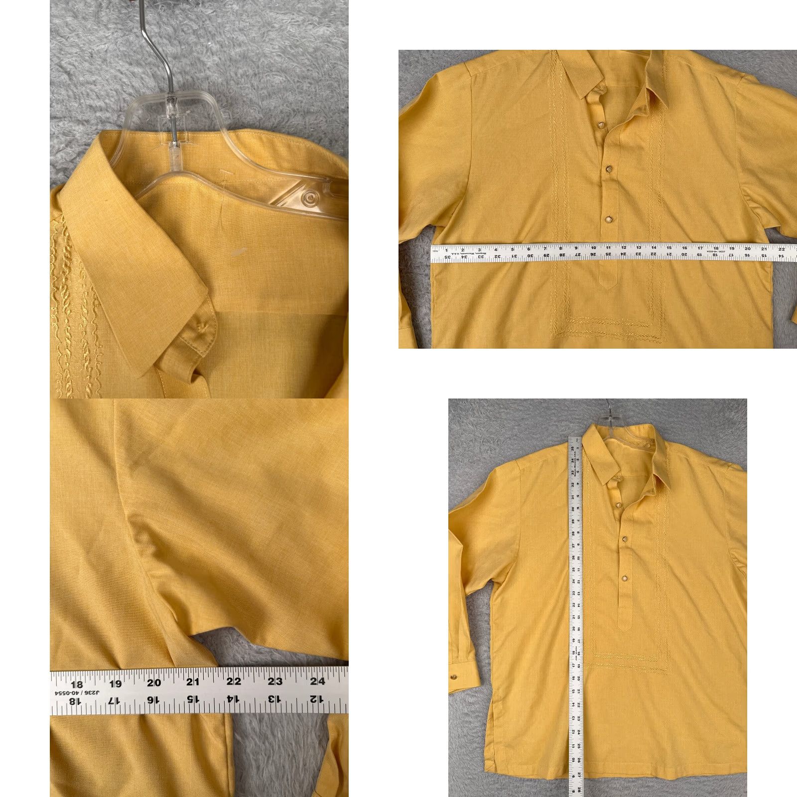 Ralph Lauren Ralph Lauren Shirt Men L Yellow Long Sleeve Henley Cotton Jersey Button Up Embroidered Logo Classic Sports 90s Mens Size US L / EU 52-54 / 3 - 8 Thumbnail