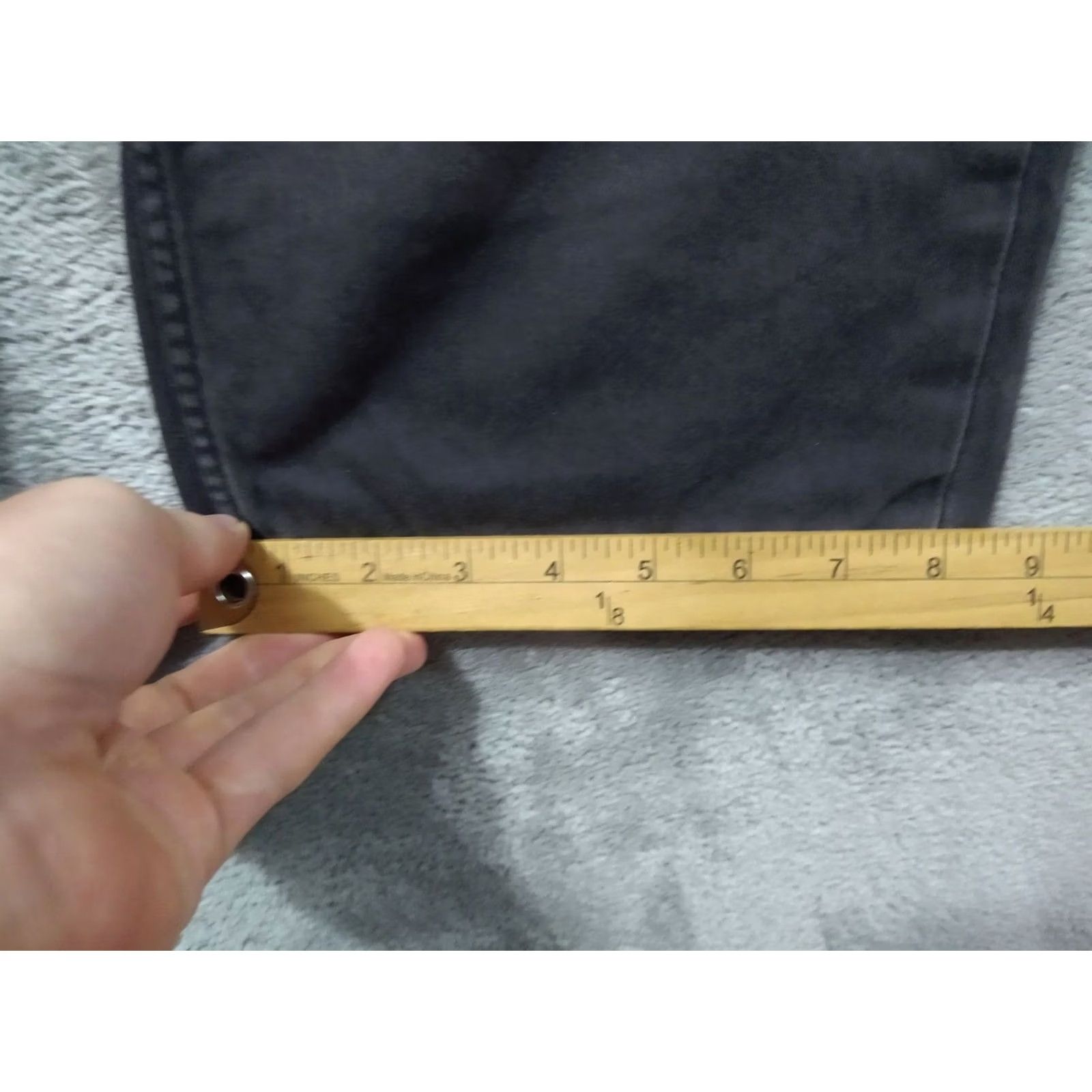 Levi's Levi's 514 Jeans Mens 34x34 Black Denim Slim Straight Mid Rise Dark Wash Stretch Size US 34 / EU 50 - 6 Thumbnail