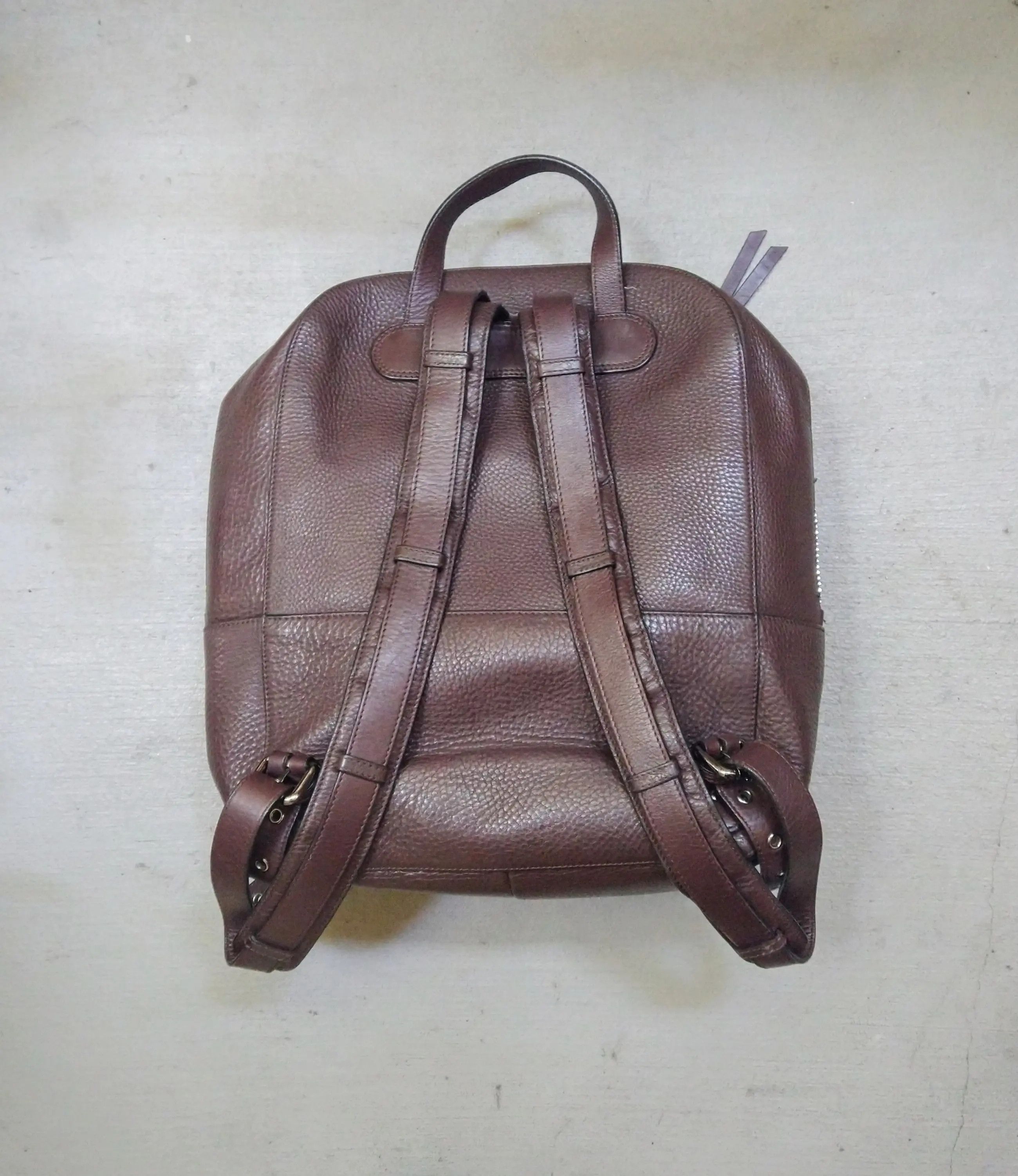 Christian Louboutin Christian Louboutin Aliosha Backpack Brown Pebbled Leather Size ONE SIZE - 14 Thumbnail