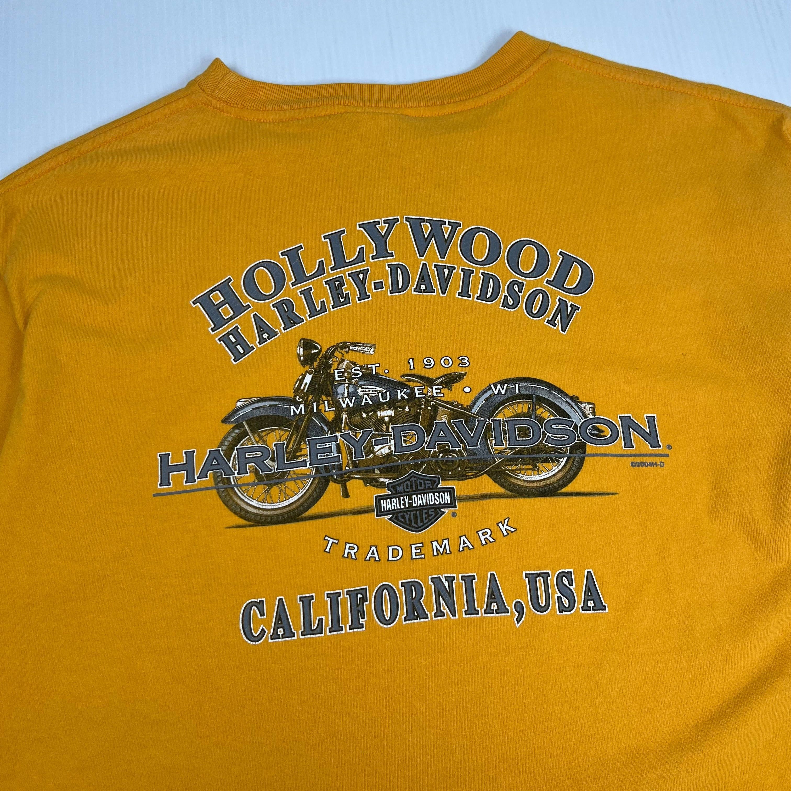 Harley Davidson 2004 Harley Davidson Hollywood California Tee XL Size US XL / EU 56 / 4 - 4 Thumbnail
