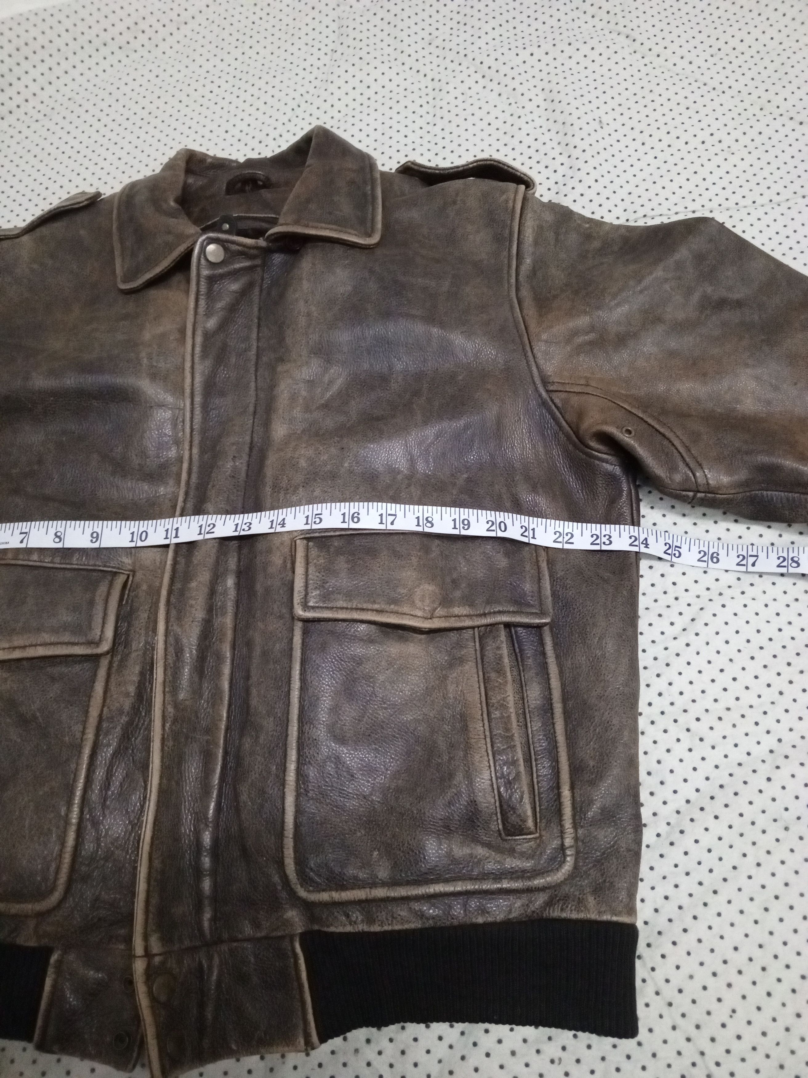 Other DANBURY USA ARMY STYLE LEATHER JACKET Size US L / EU 52-54 / 3 - 11 Thumbnail