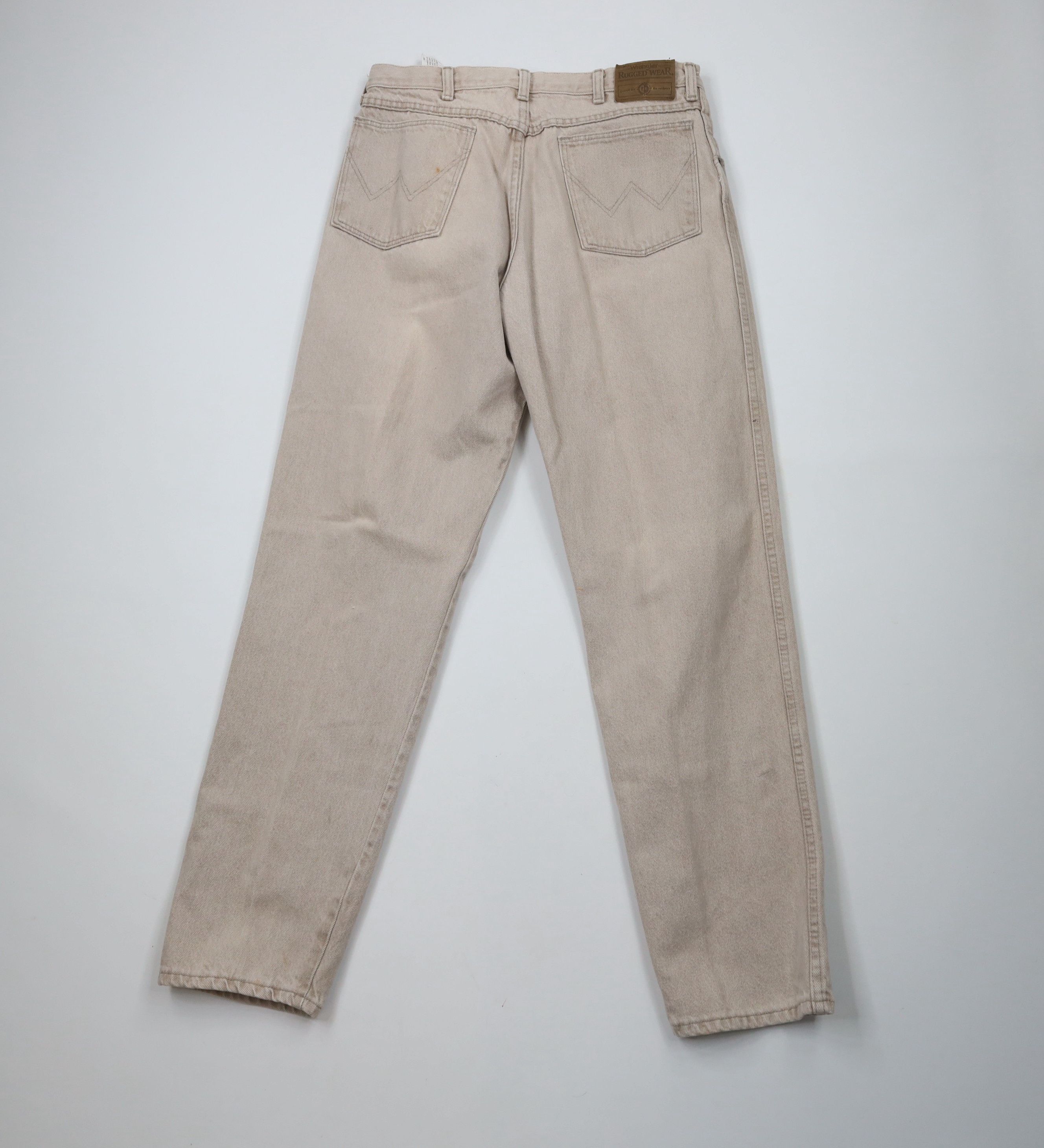 Vintage × Wrangler Vintage 90s Wrangler Fit Tapered Leg Denim Jeans Beige USA Size US 32 / EU 48 - 10 Thumbnail