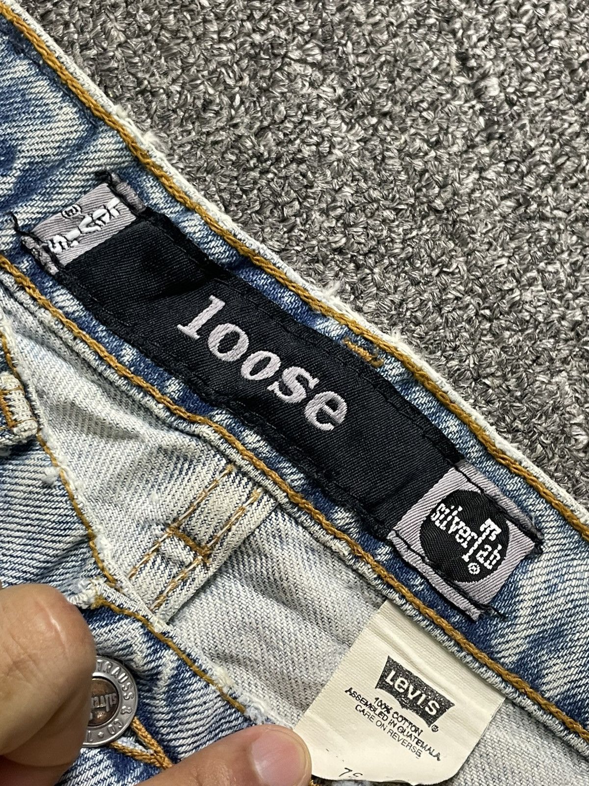 Levi's × Vintage LEVIS Silver Tab Loose Straight Cut Jeans (106) Size US 28 / EU 44 - 6 Thumbnail