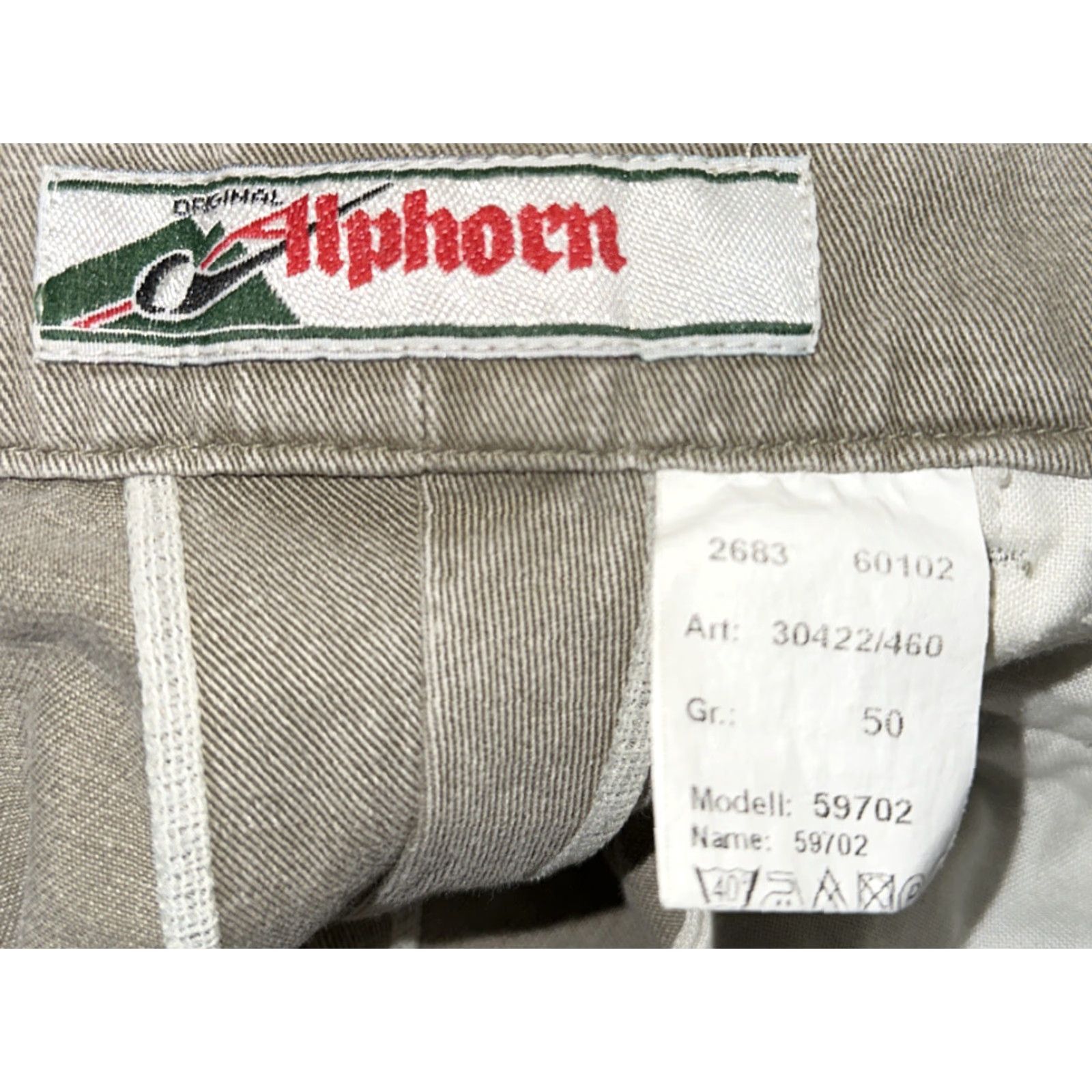Vintage Alphorn Mens Gray Cotton Zip Fly Casual Pants Size 34 X 33 Pants Regular Men Gray 34 Inseam 33 X 34 Short? Size US 34 / EU 50 - 6 Thumbnail