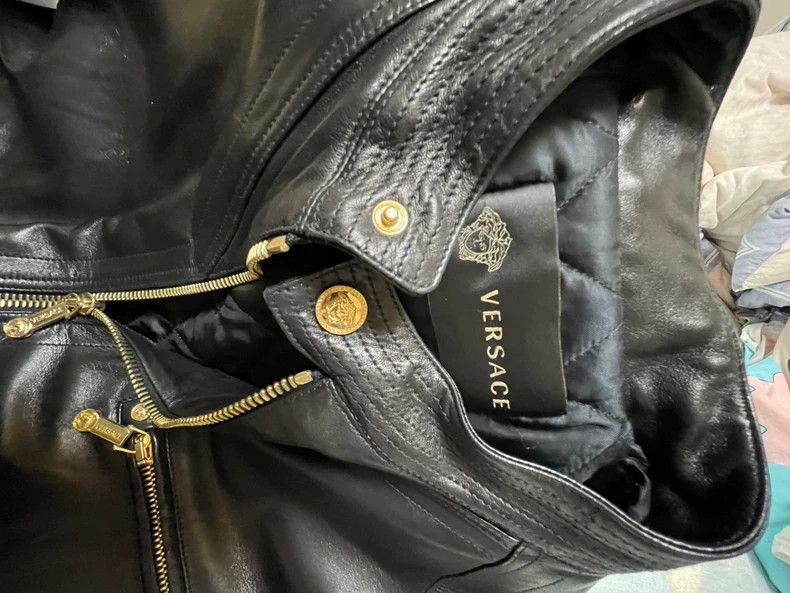 Versace Versace Leather jacket casual leather jacket Size US S / EU 44-46 / 1 - 3 Thumbnail