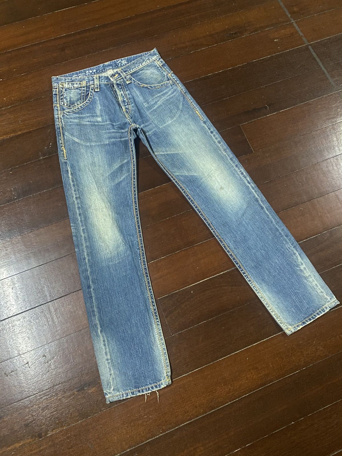 14th Addiction 💥💥 Japanes Brand keiji itakura made in japan Jeans Size US 33 - 2 Thumbnail