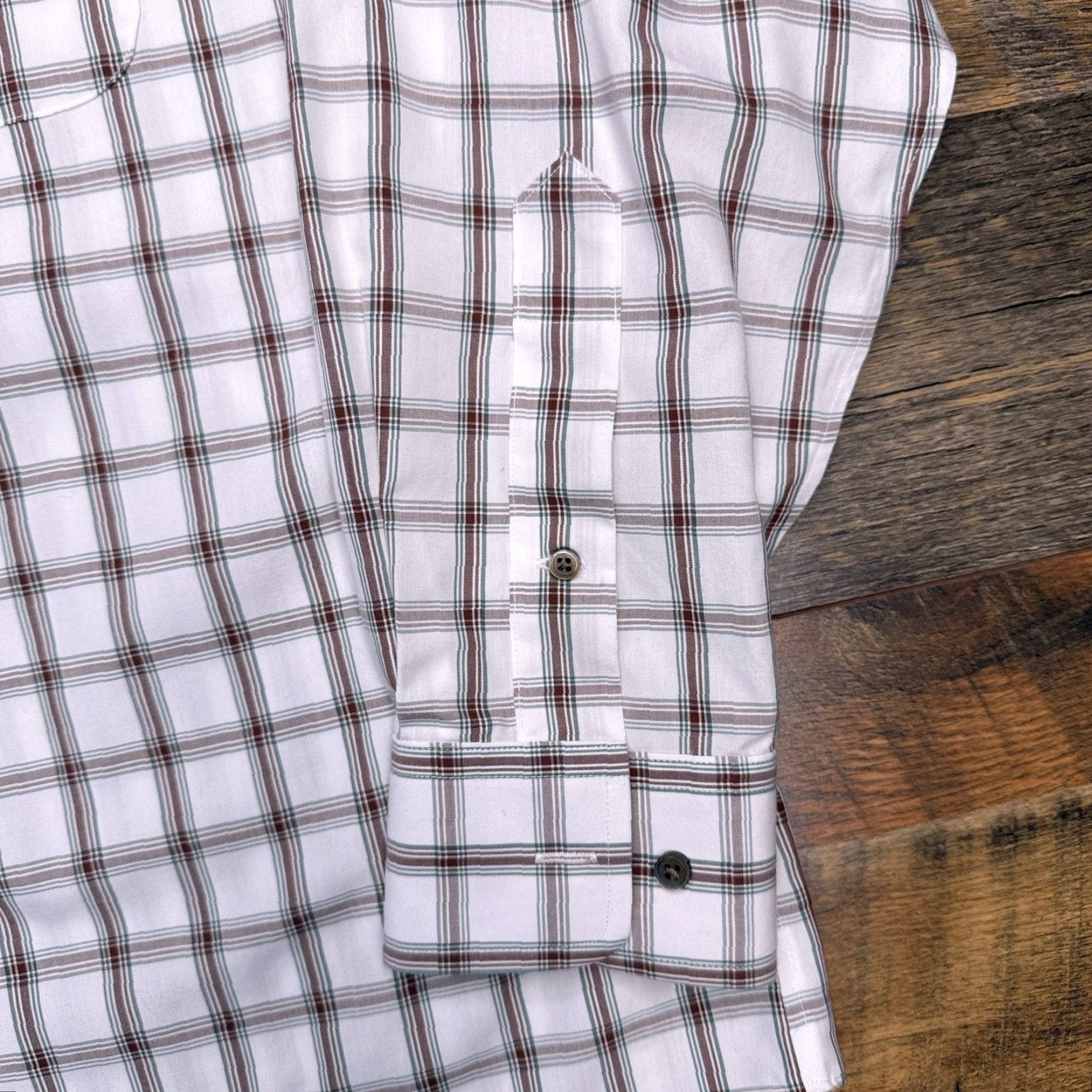 Vintage Paul Fredrick Slim Button-Up Shirt Mens 16.5 White Check Non-Iron Button-Down Long Sleeve Casual Business Workwear Size US XL / EU 56 / 4 - 6 Thumbnail