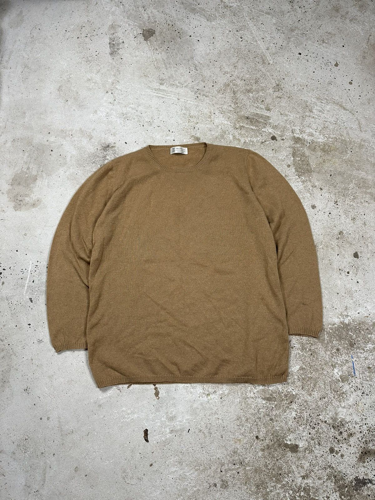 Brunello Cucinelli ‼️ Brunello Cucinelli Cashmere Beige Jumper Sweater Size US L / EU 52-54 / 3 - 1 Thumbnail