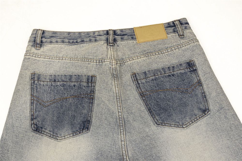 Japanese Brand × Jean Trendy street casual distressed washed straight jeans Size US 32 / EU 48 - 5 Thumbnail