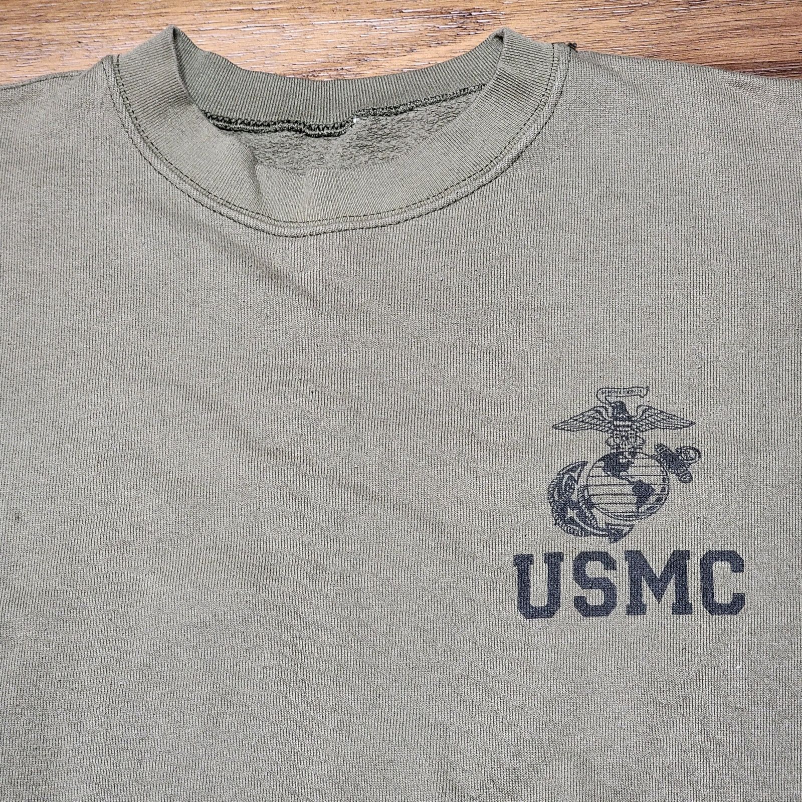 Other USMC Army Green LS Unisex Sweatshirt - Size Large Size US L / EU 52-54 / 3 - 2 Thumbnail