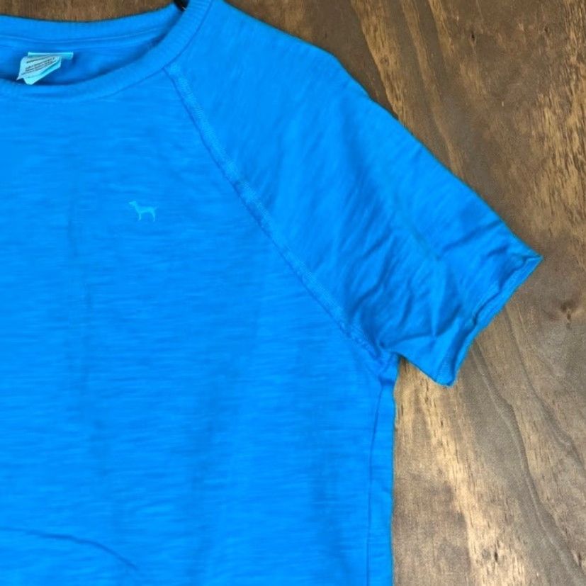 Victoria's Secret PINK Victoria's Secret Womens Shirt Blue Short Sleeve Cropped Crew Neck XS Size XS / US 0-2 / IT 36-38 - 5 Thumbnail